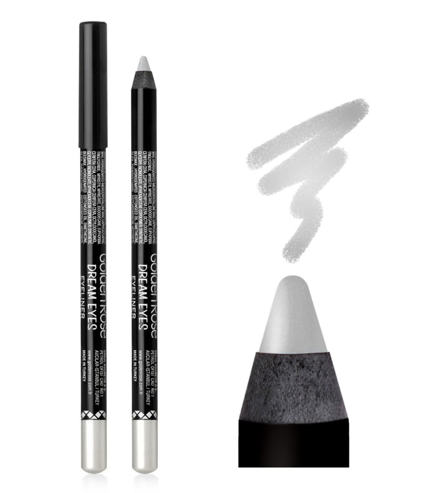 Dream Eyes Eye Pencil - 404 Silver Grey - Golden Rose - Makeup - 404 Silver Grey 4.5 G - Buy Online on GoSupps.com