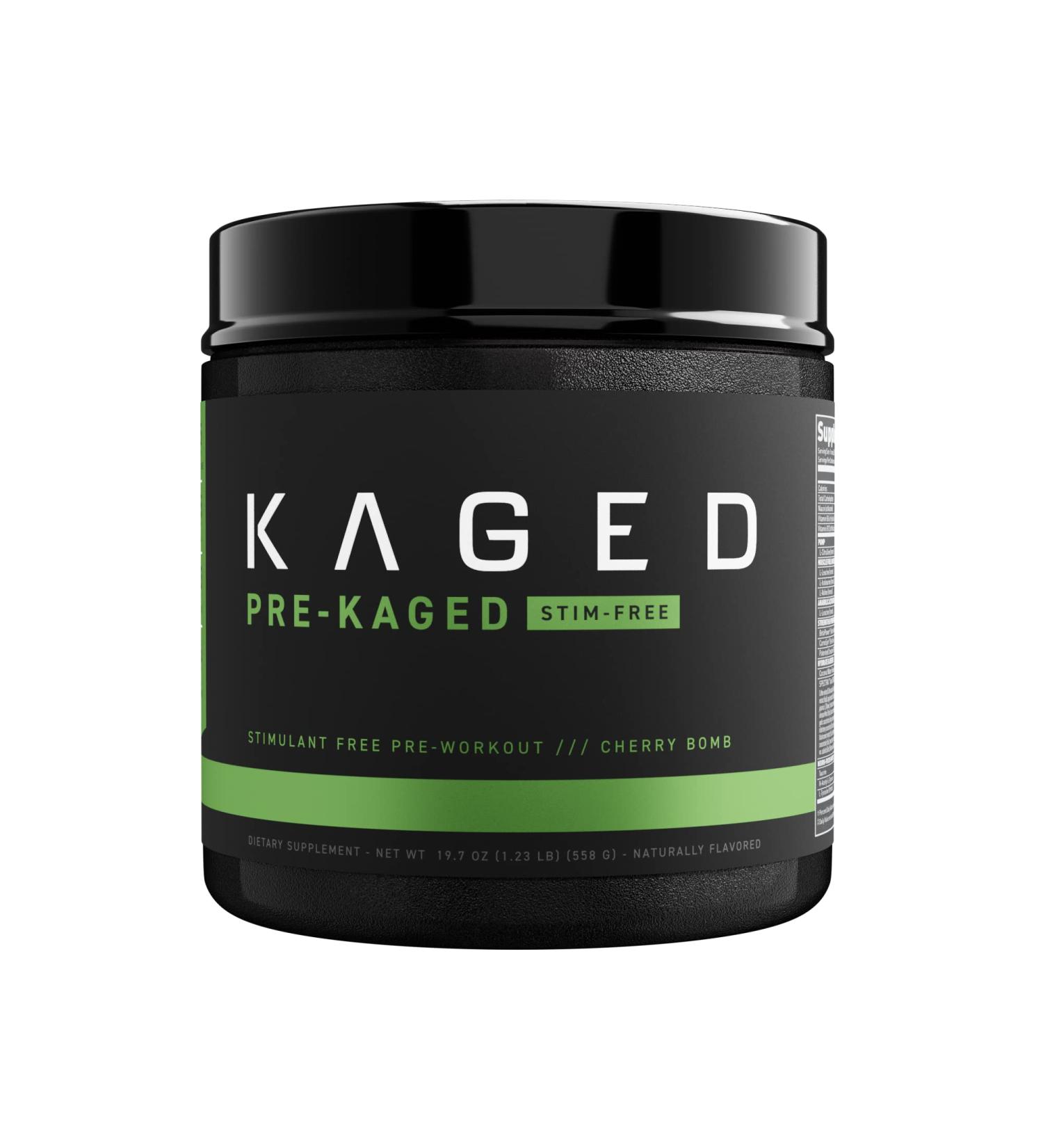 Kaged Muscle Stimulant Free Pre-Kaged Cherry Bomb Pre-Workout | 20 Servings | Men & Women | Increased Strength Formula - Buy Online on GoSupps.com