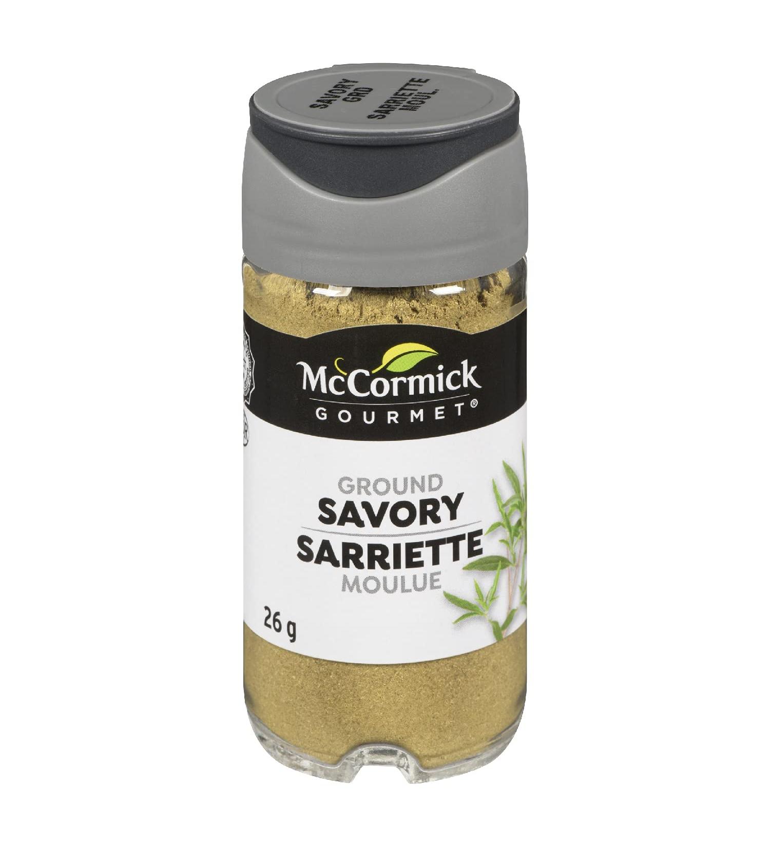 McCormick Gourmet (MCCO3) New Bottle Premium Quality Natural Herbs & Spices Ground Savory 26g - Buy Online on GoSupps.com