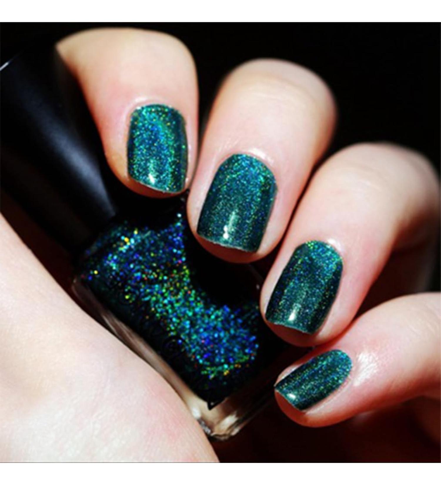 Glitter Nail Polish Holographic Nail Varnish Diamond Glitter Quick Dry Nail Polish No UV Lamp Curing Long Lasting Chip Resistant Non-Toxic Quick Drying Salon Manicure At Home Manicure (LS-15) - Buy Online on GoSupps.com