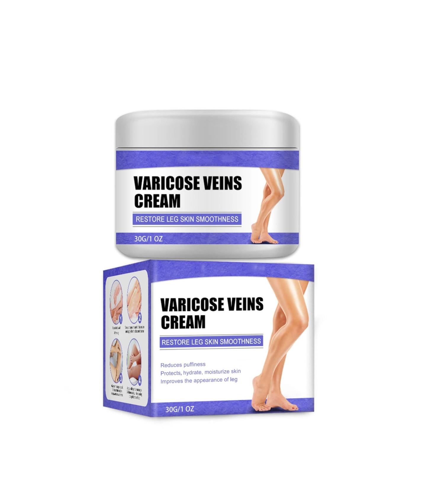 Cream against spider veins for effective treatment of varicose veins Treatment Legs Cream soothes and moisturizes quickly - Buy Online on GoSupps.com