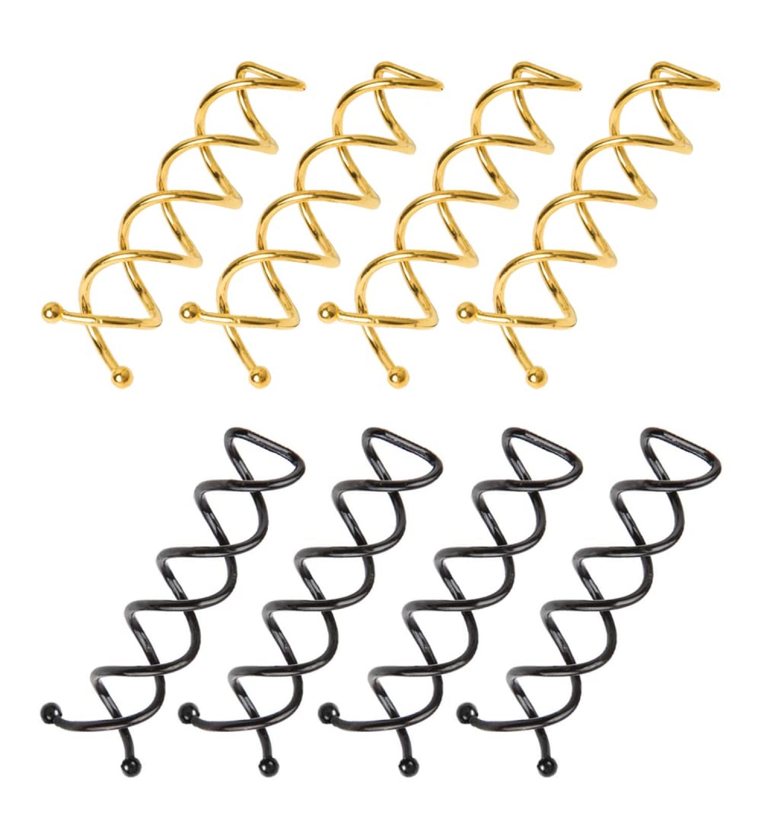 Csirnto 20-Pack Metal Spiral Hair Pins | Styling Clips & Needles for Perfect Hair Updos - Buy Online on GoSupps.com
