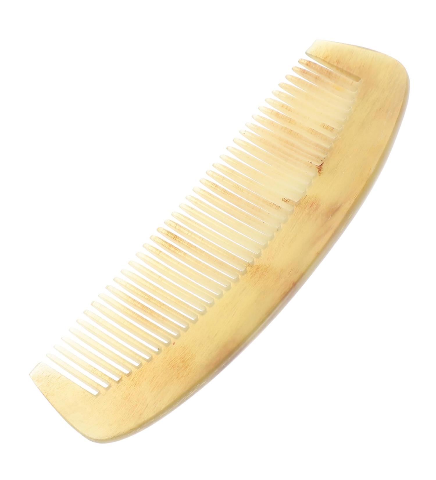 MAGICLULU Hair Brush Texture Comb Jade Comb Teasing Combs for Women Handmade Pocket Comb Wide Tooth Hair Comb Hair Teasing Comb Combs for Men Comb for Women Horn Comb Switch Man Modeling 12cm As Shown - Buy Online on GoSupps.com