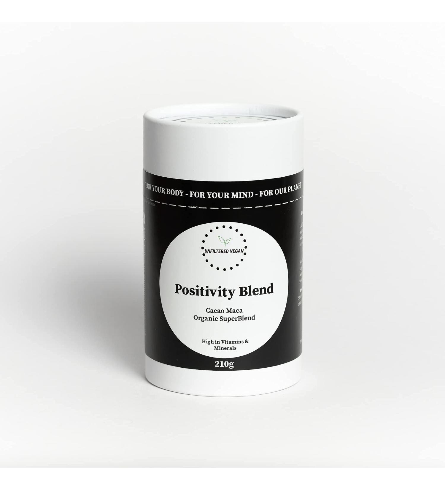 Unfiltered Vegan Ltd 210g Organic Positivity Blend - Buy Online on GoSupps.com