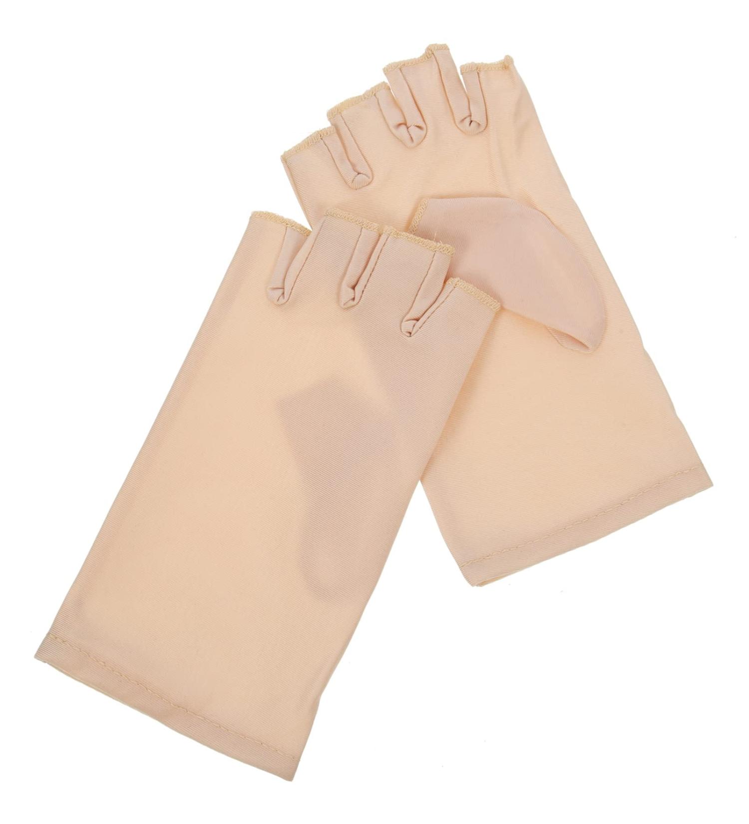 Beaupretty Anti UV Gloves Anti UV Gloves Anti Uv Gloves Uv Protection Gloves Uv Fingerless Sun Gloves Summer Outdoor Gloves Uv Glove for Gel Nail Lamp Beige - Buy Online on GoSupps.com