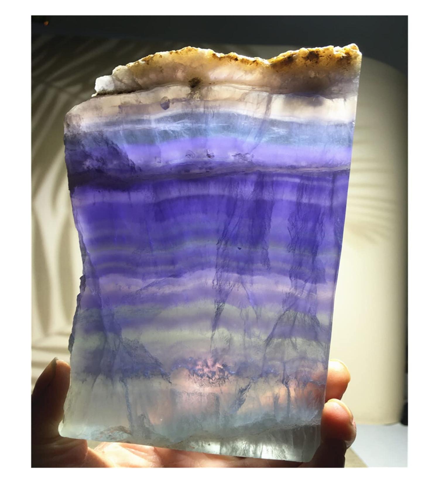 Gemstones and Crystals 400-550g Natural Stone and Crystal Colored Fluorirte Freeform Reiki Raw Specimen Home Decoration Stone Mineral Specimen - Buy Online on GoSupps.com