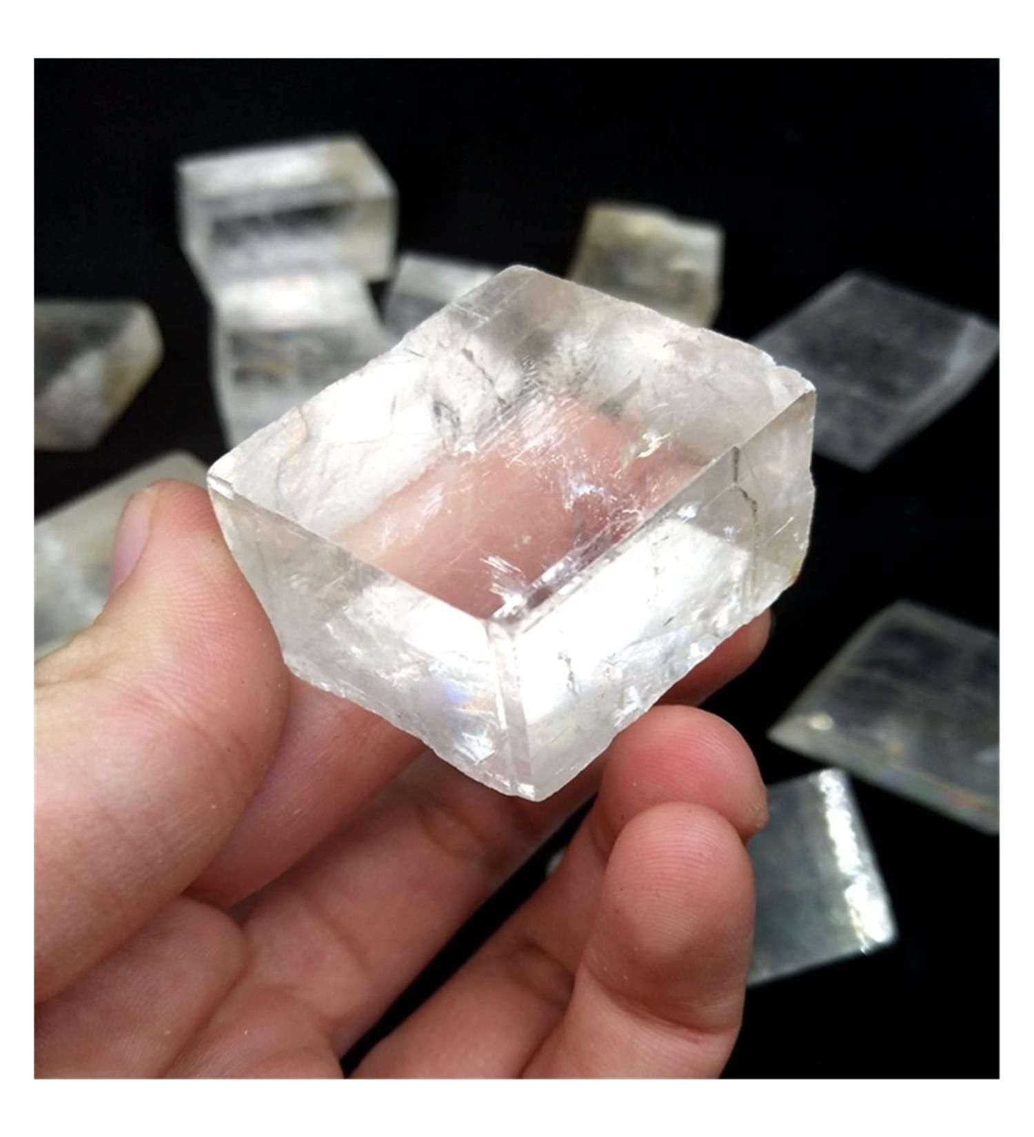 Natural Crystal Rough Optical Calcite Raw Iceland Spar Natural Stones and Minerals stones-1pc Decoration - Buy Online on GoSupps.com