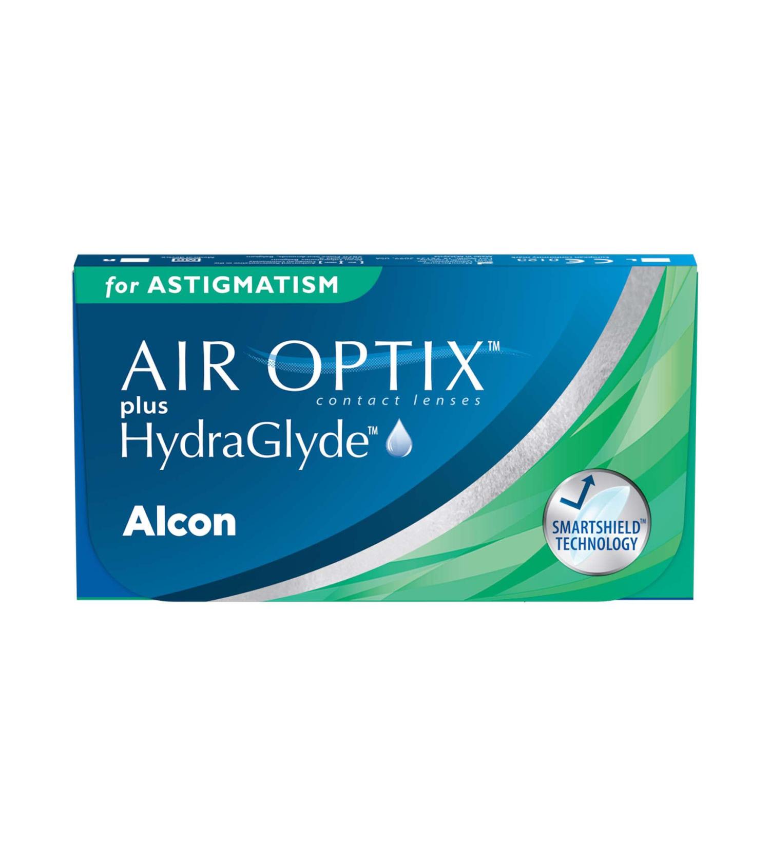 Buy Air Optix Plus HydraGlyde Monthly Soft Lenses for Astigmatism - 3 Pack BC 8.7 DIA 14.5 CYL -2.25 AXIS 180 -3.75 Diopters - International Shipping Available - Buy Online on GoSupps.com