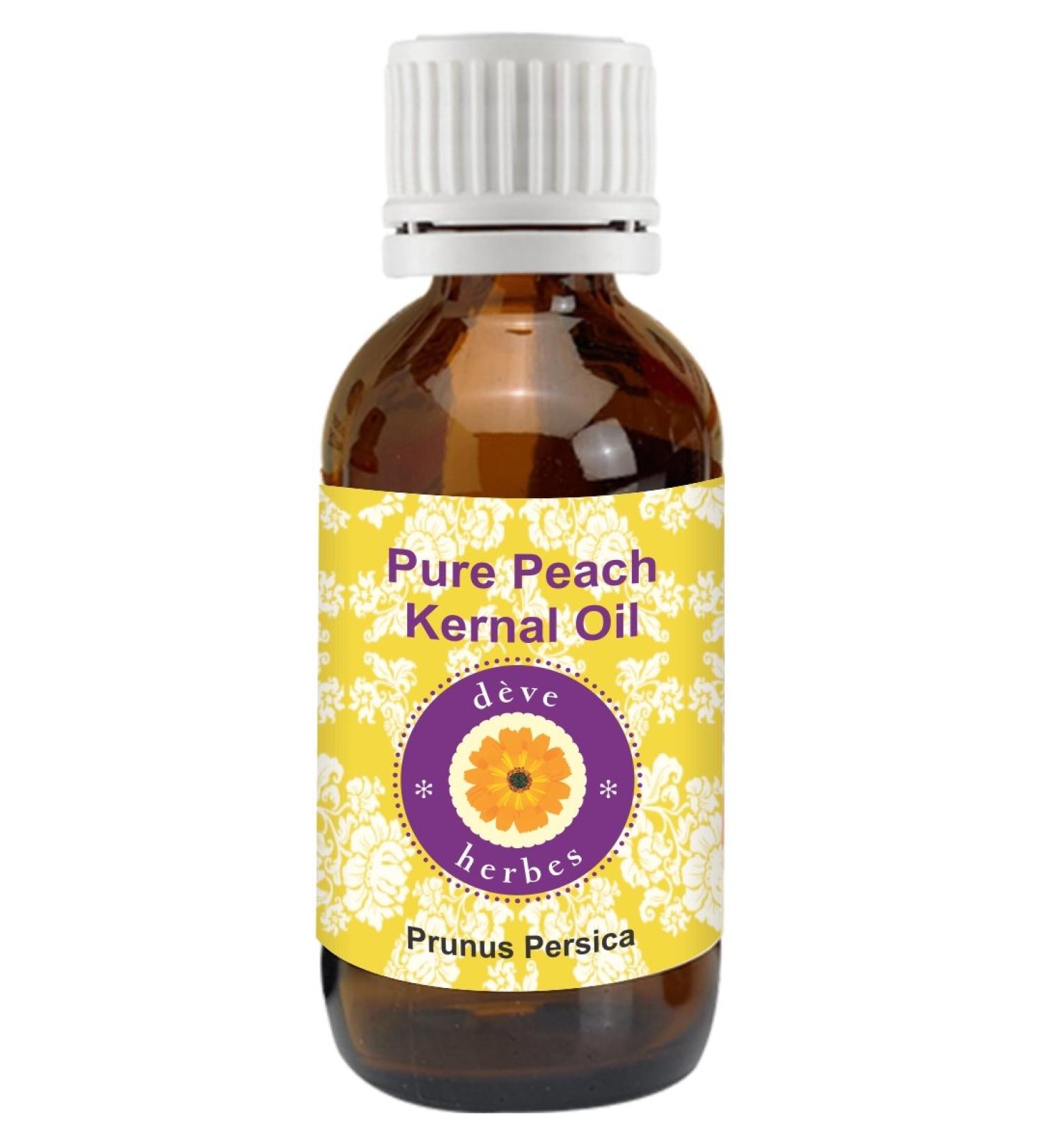 Pure Peach Kernel Oil 30ml (Prunus persica) 100% Natural Cold pressed & Therapeutic Grade