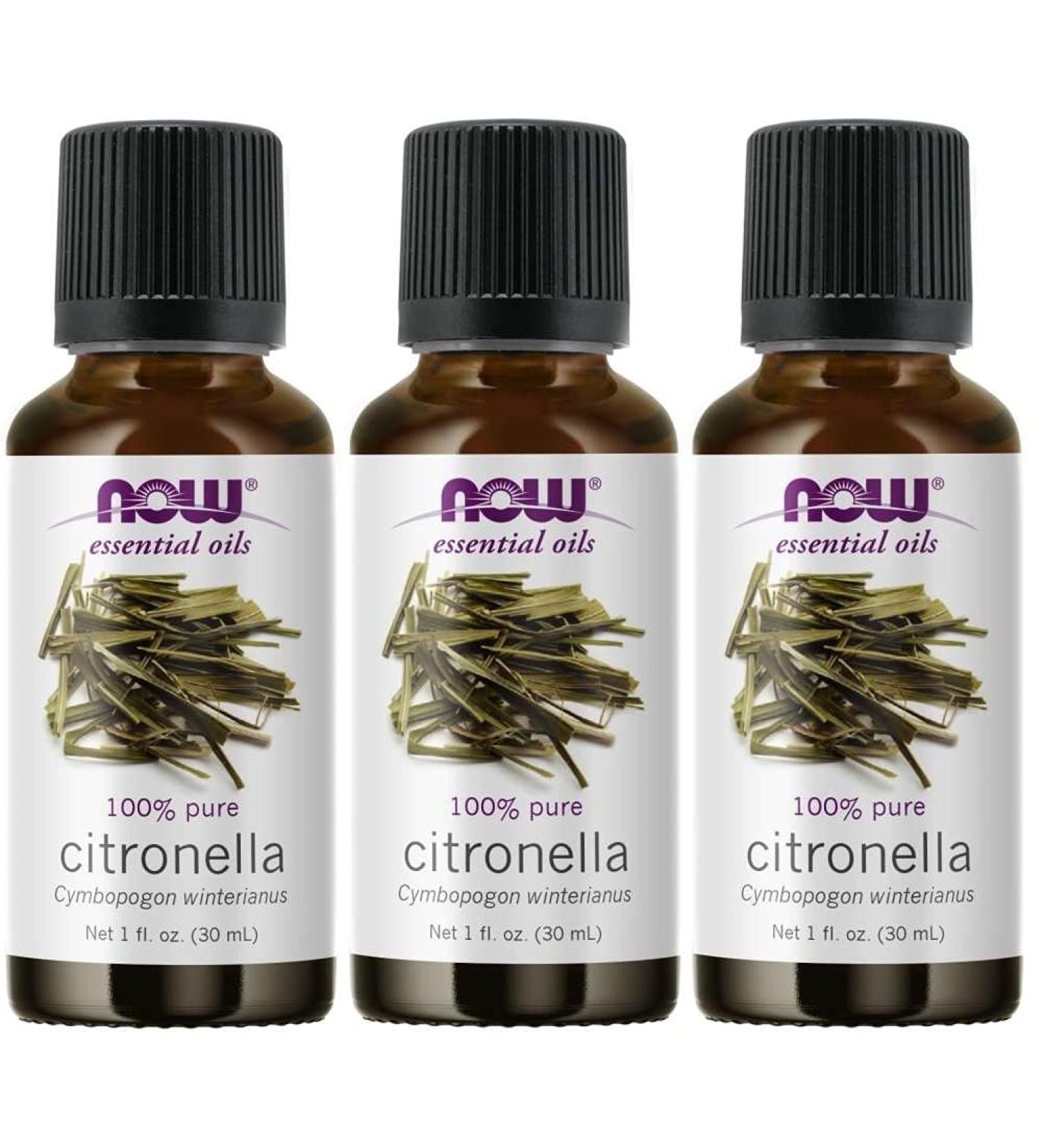 Now Foods Citronella Oil 1oz - Natural Insect Repellent for Outdoor Use - Buy Online on GoSupps.com