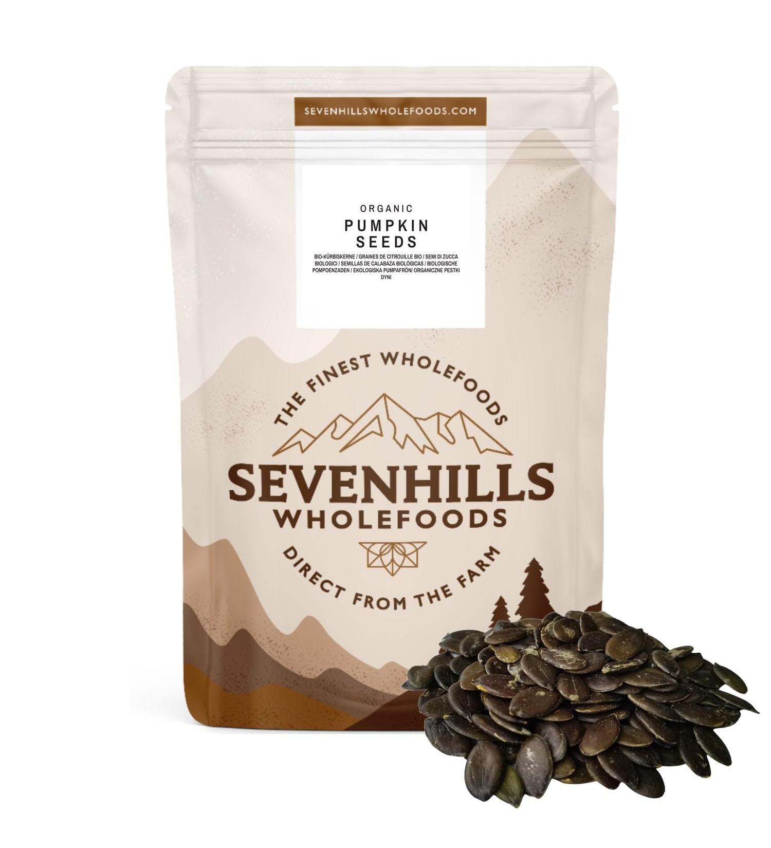Buy Sevenhills Wholefoods Organic Pumpkin Seeds from Austria - 900g | International Shipping Available - Buy Online on GoSupps.com