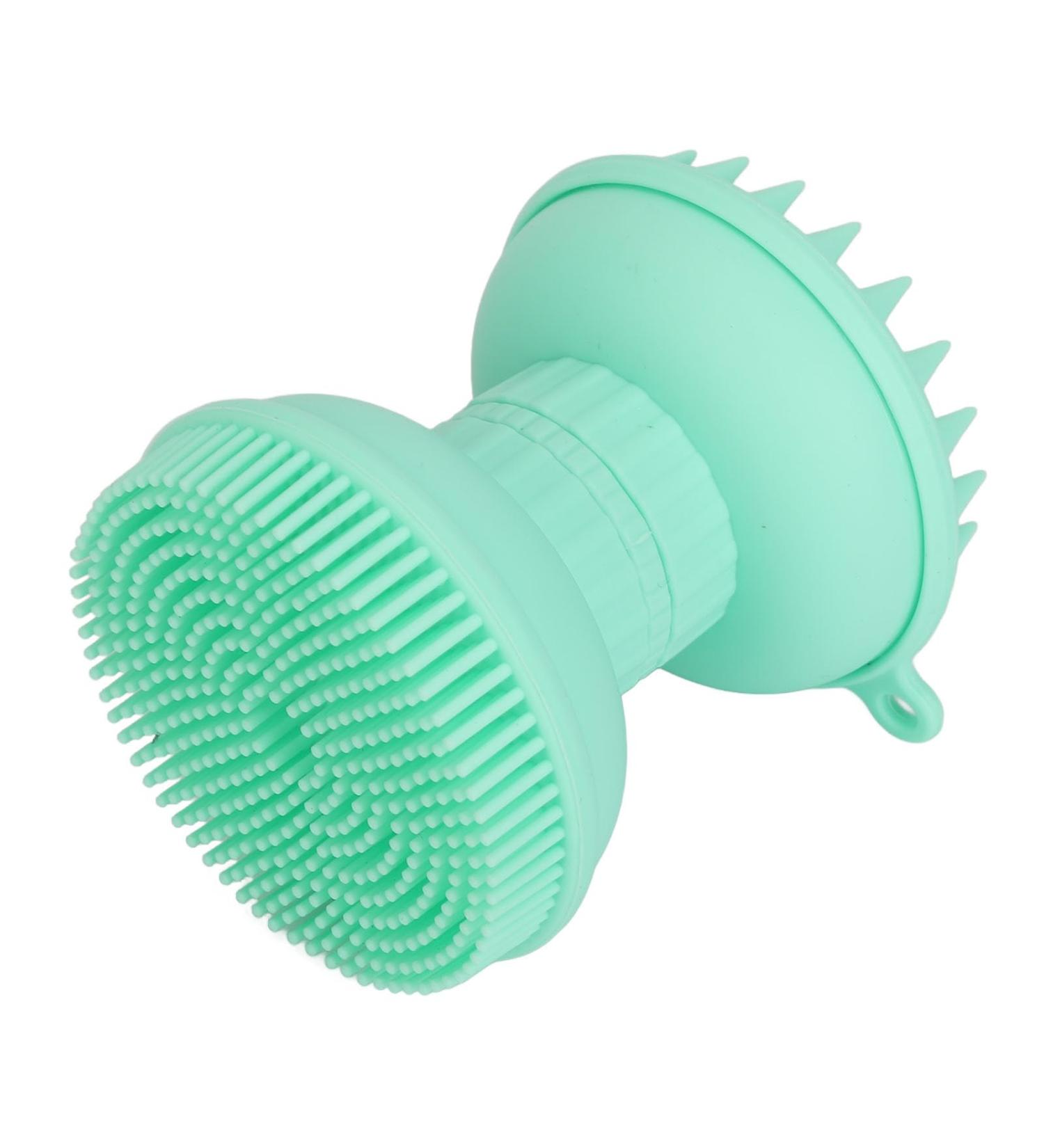 Buy Dual Head Facial Cleansing Brush & Silicone Scalp Scrubber Exfoliate & Massage for Radiant Skin | International Shipping - Buy Online on GoSupps.com