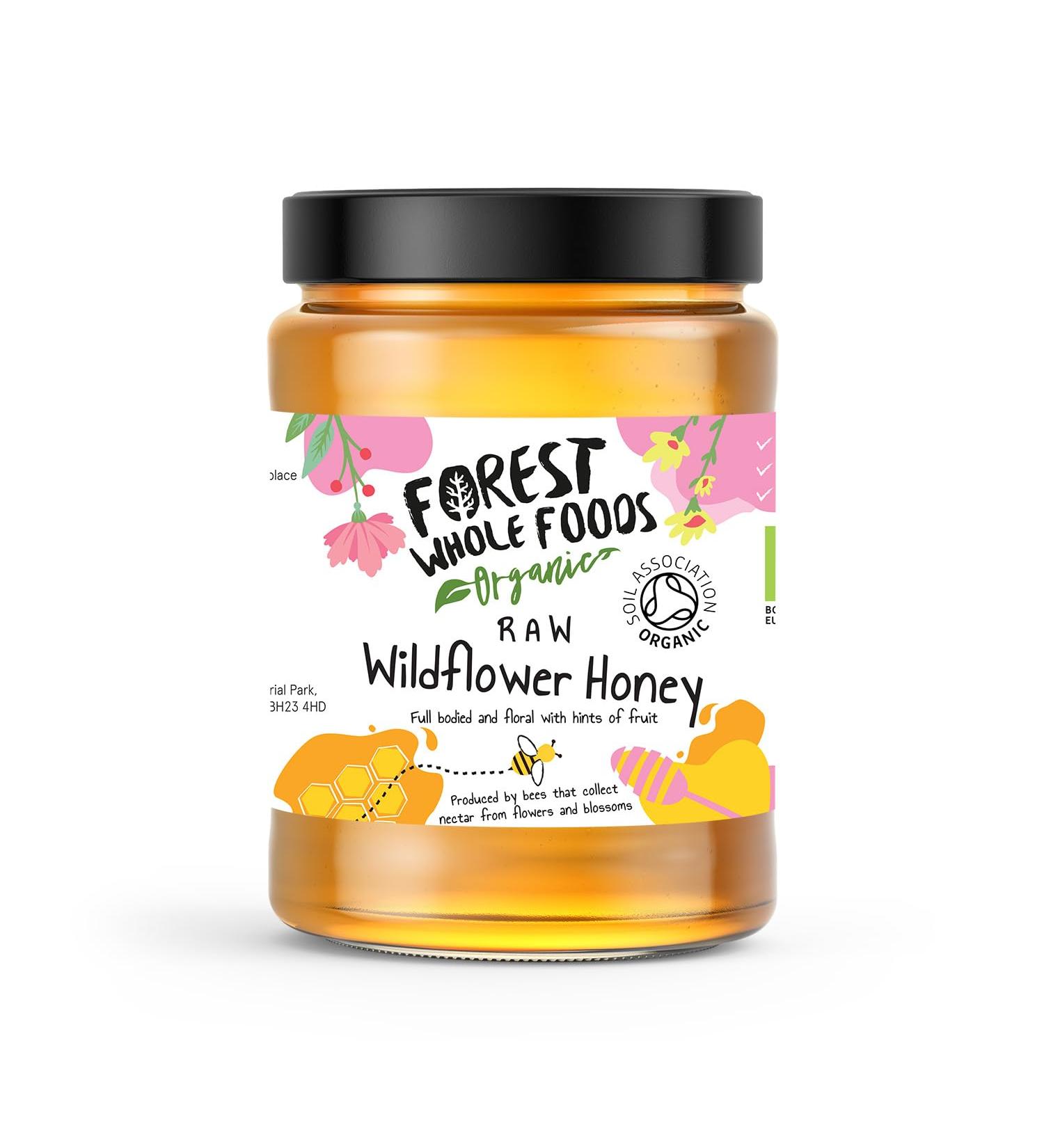 Organic Raw Wildflower Honey 500g - Forest Whole Foods - Buy Online on GoSupps.com