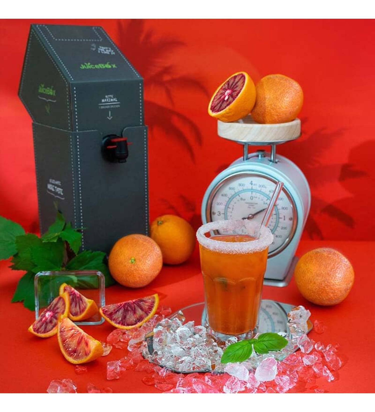 JuiceBox Syrup Light - 2 liters makes 52 liters of ready-to-drink beverage Sustainable Vegan Delicious & hardly any calories (Sunset Orange)