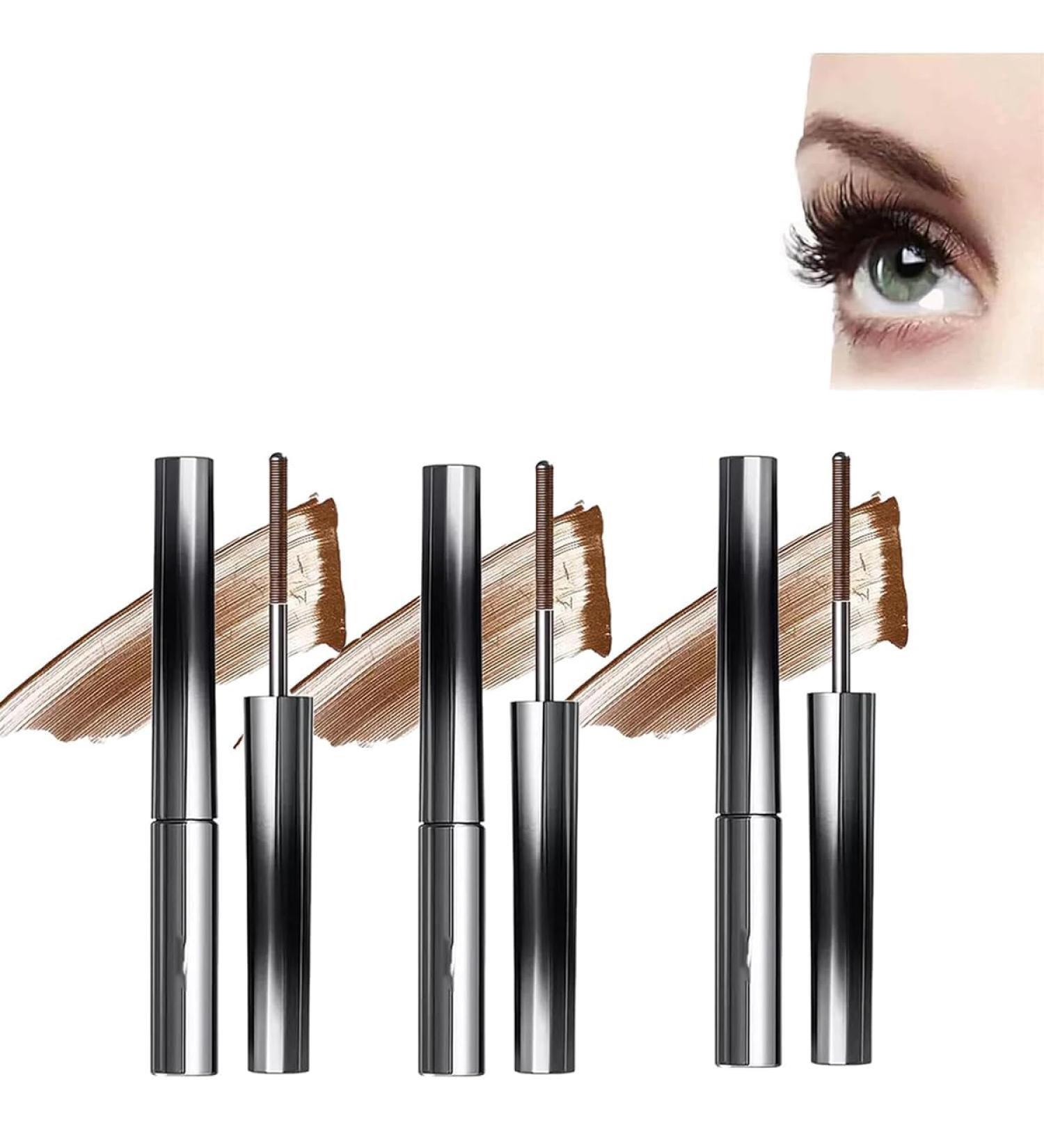 Olivia Blaire Iron Wand Mascara 3D Curling Eyelash Iron Mascara Curling Iron Mascara Waterproof Long Lasting Lash Extensions Mascara Volume & Length Without Smudging (3CS-brown) - Buy Online on GoSupps.com