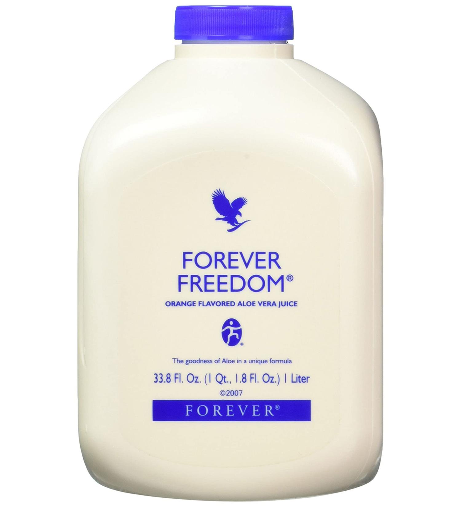 Forever Freedom Orange Aloe Vera Juice 33.8 FL OZ - Natural Joint Support - Buy Online on GoSupps.com