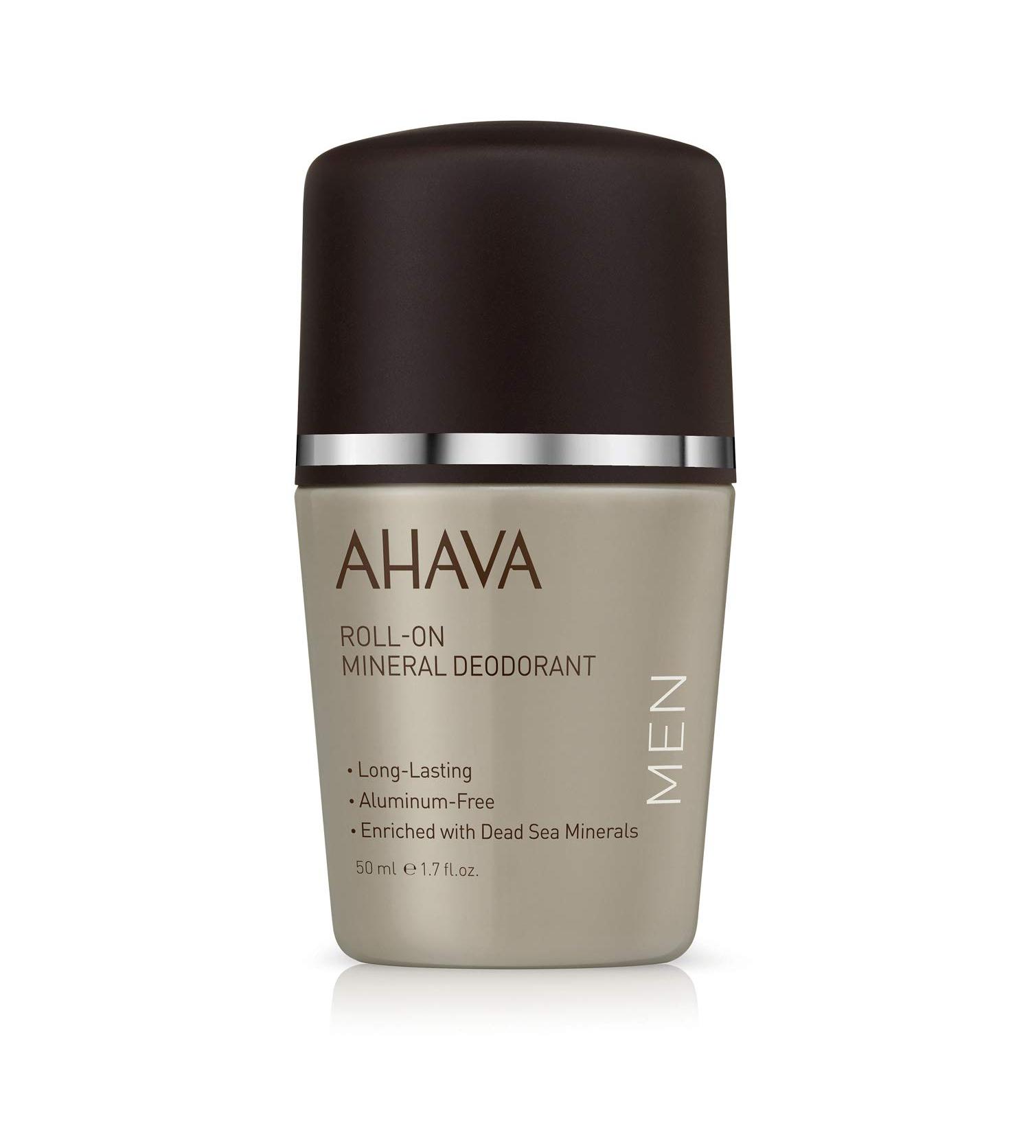 AHAVA Men's Mineral Deodorant Roll-On - 50 ml (1.7 Fl Oz) - Buy Online on GoSupps.com