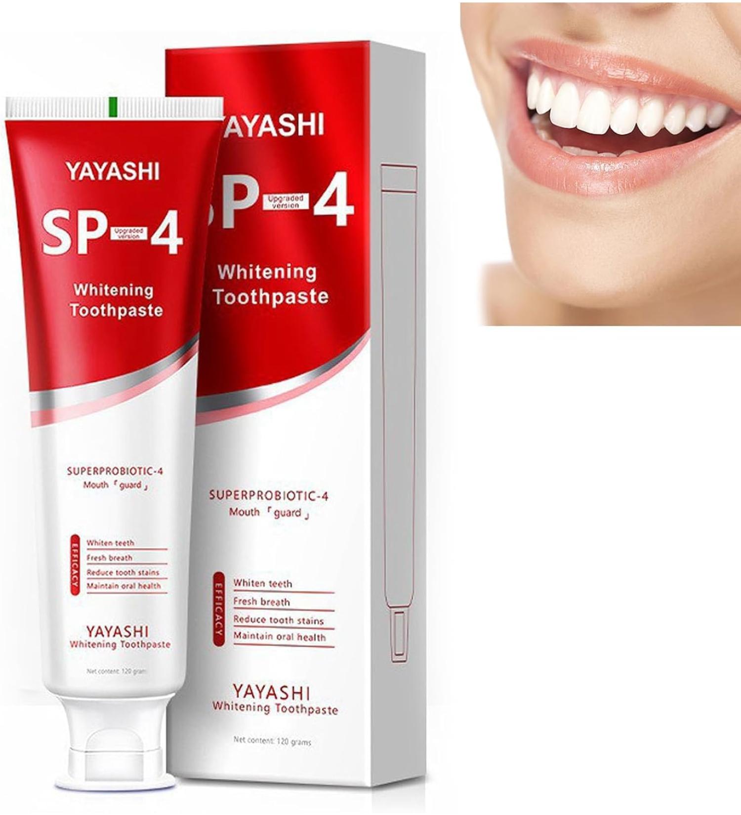 SP4 Ultra Whitening Toothpaste - Probiotic Formula for Bright Smiles | International Shipping Available - Buy Online on GoSupps.com