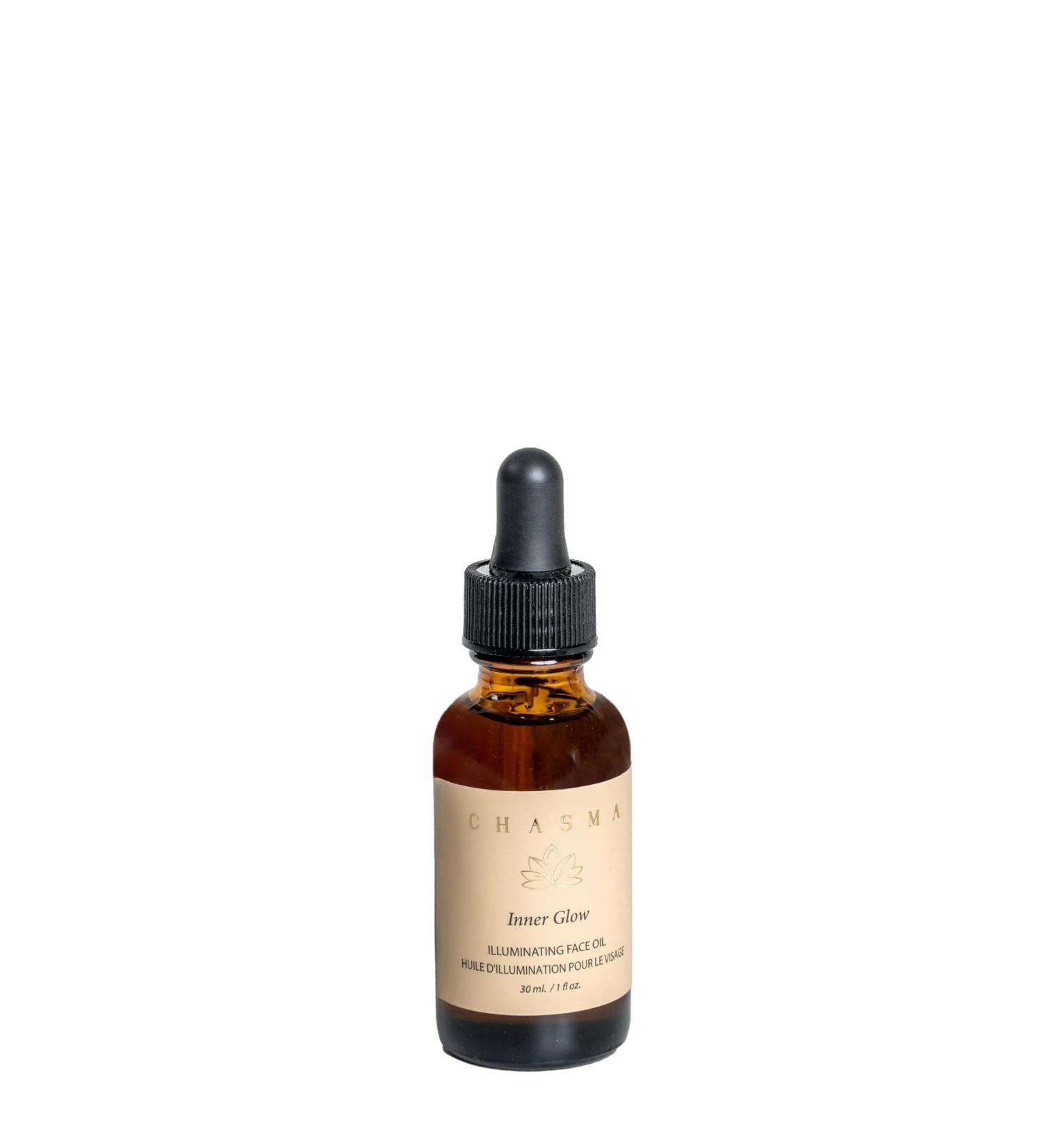 Chasma INNER GLOW Face Oil - Light Fast Absoring for all ALL SKIN TYPES- Ayurvedic Organic Oil Blend Non-Greasy Fast Absorption and GLOW finish - Buy Online on GoSupps.com