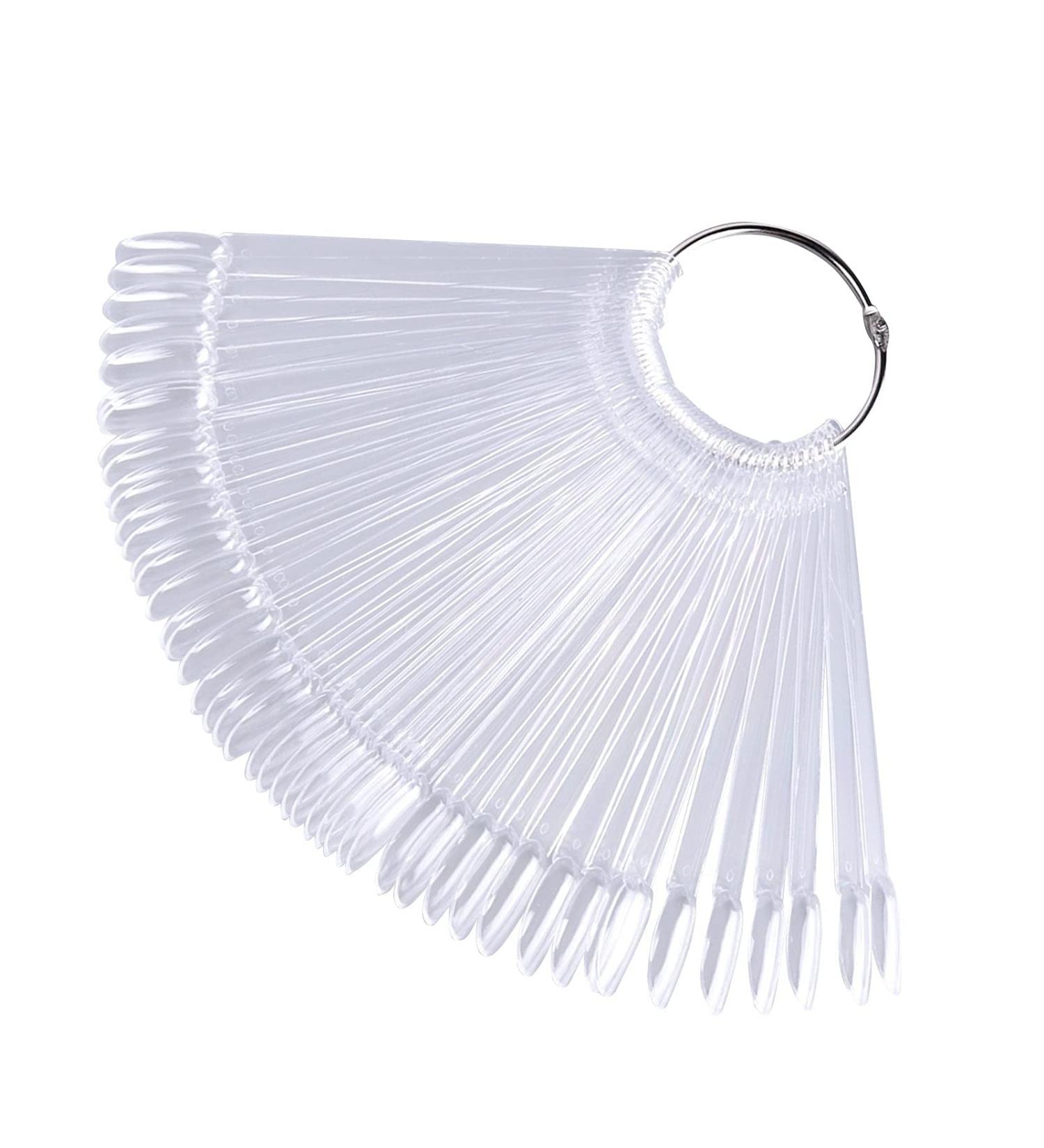 Clyhon 100-Piece Color Card Nail Polish Board | Nail Art Practice Stick | Fan Form Display for Professional Nail Techniques - Buy Online on GoSupps.com