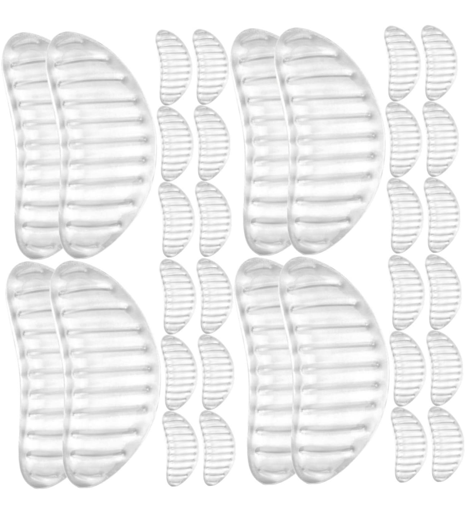 NOLITOY 16 Pairs Striped Arch Pads | Supportive Foot Cushions & Insoles for Men | Nonslip Flat Foot Arch Support & High Heel Gel Pads - Buy Online on GoSupps.com
