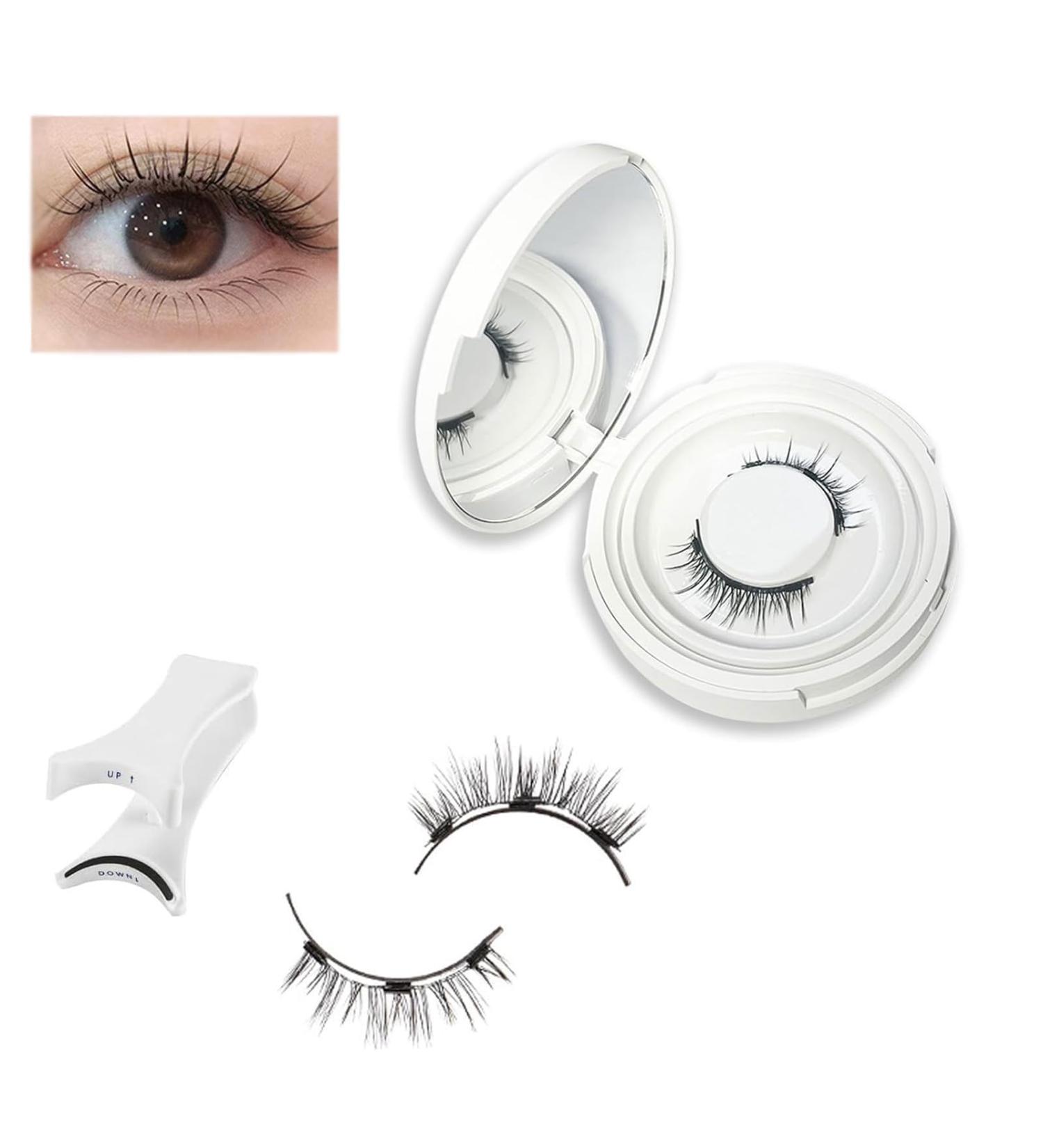 Siare Magnetic Lashes With Applicator Reusable Magnetic Eyelash Kit No Glue Or Liner Needed Waterproof Lightweight Natural Look (EM10) - Buy Online on GoSupps.com