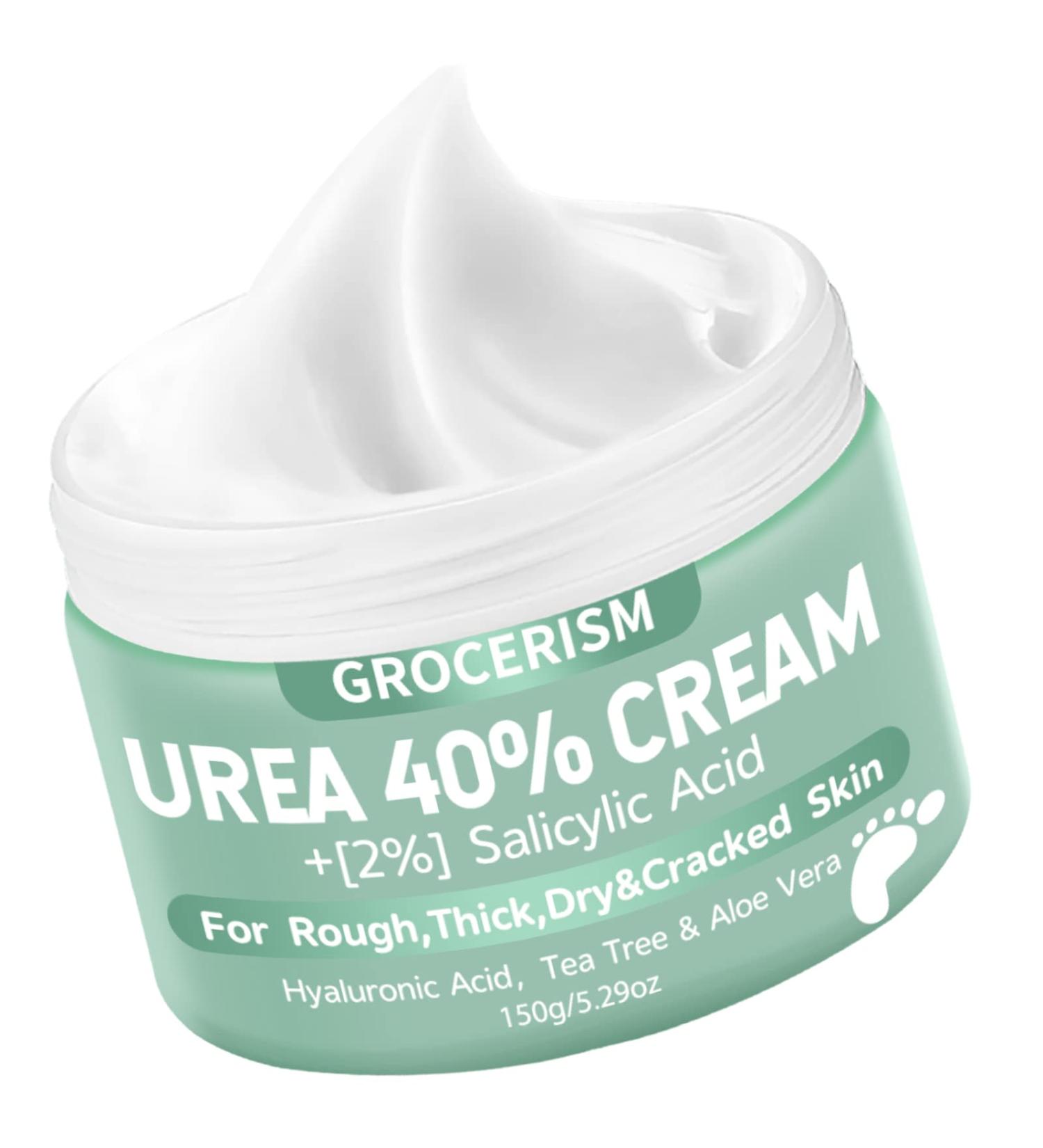 Urea Foot Cream 40 Percent 150 gram with 2% Salicylic Acid Hyaluronic Acid Tea Tree and Aloe Vera for Deep Moisturizes Callus Remover and Soften - Buy Online on GoSupps.com