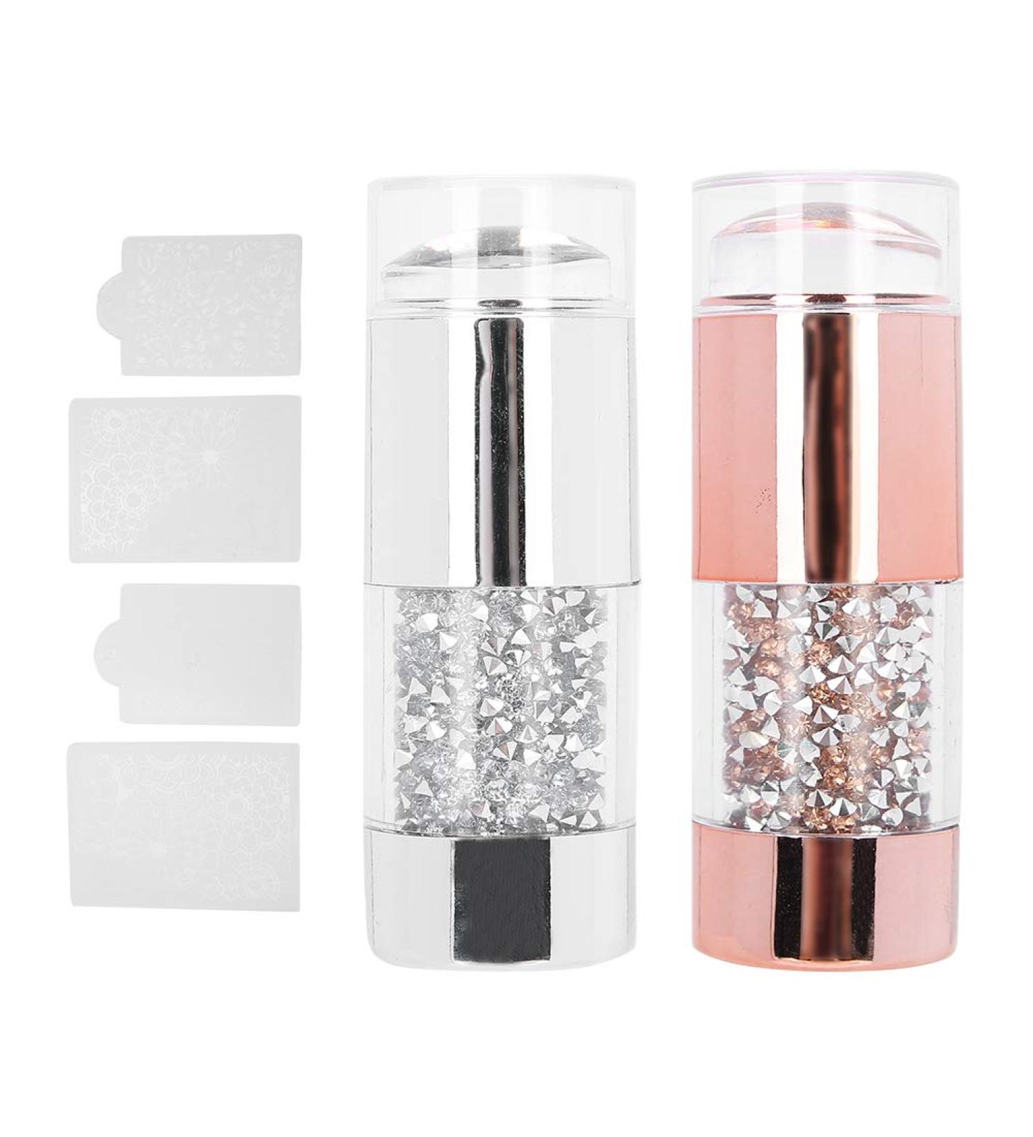 Professional Nail Art Stamper - Double Silicone Stamp for Women & Salon Use | Perfect Manicure Tool - Buy Online on GoSupps.com