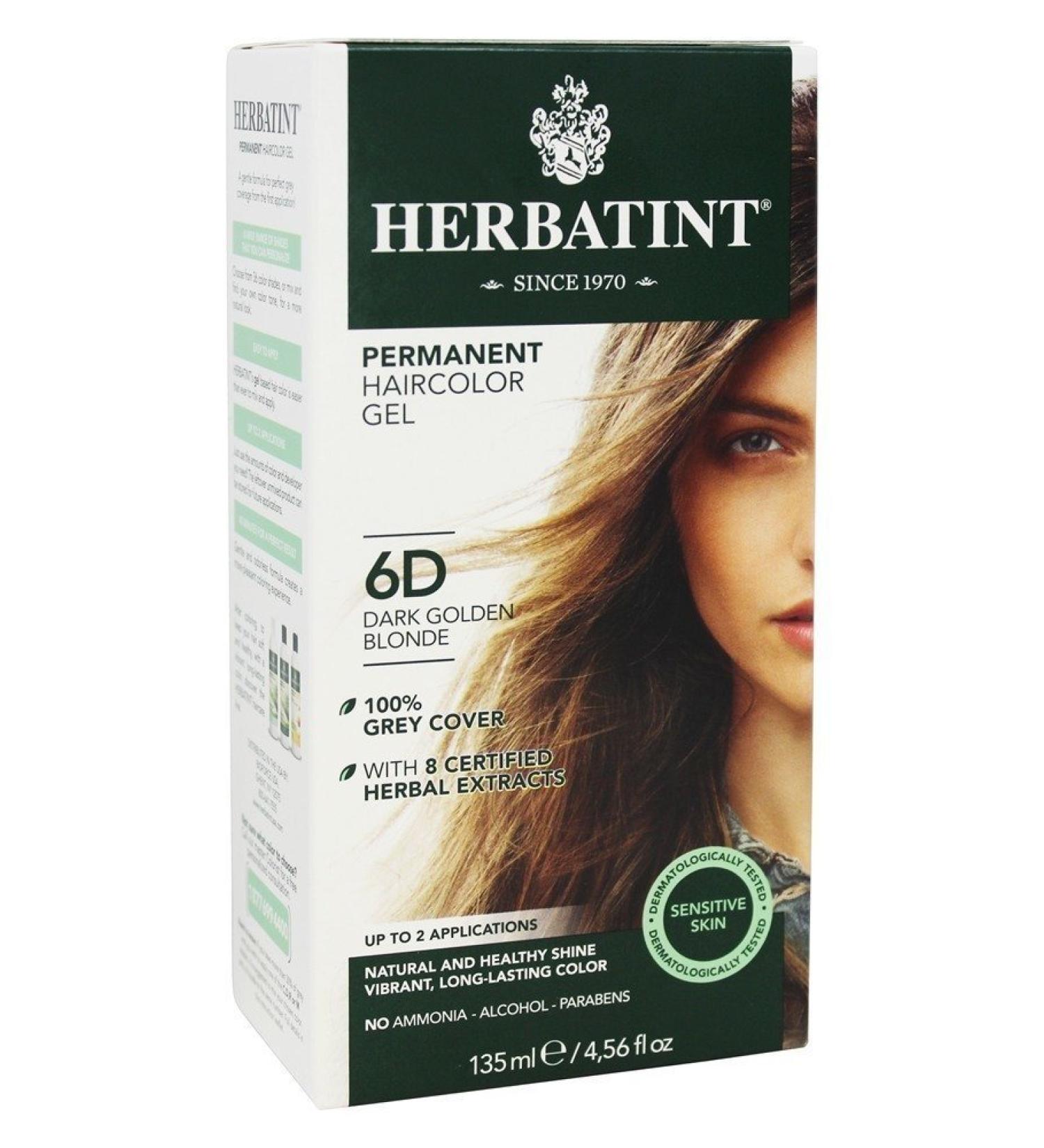 HERBATINT 6D Dark Gold Blonde Permanent Hair Colour - 4 OZ | International Shipping Available - Buy Online on GoSupps.com