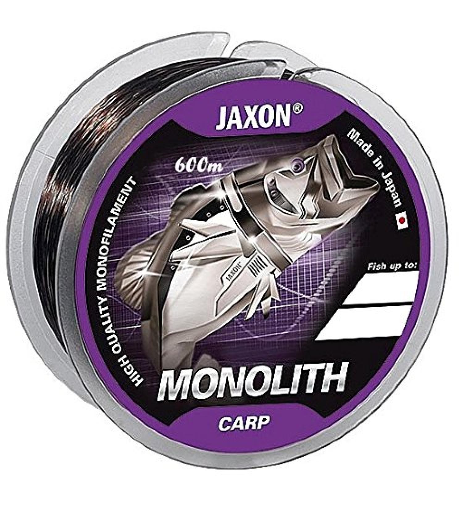 Jaxon fishing line Monolith CARP 0.25-0.35mm/600m spool Monofilament carp line fast sinking 0.25mm / load capacity 13kg
