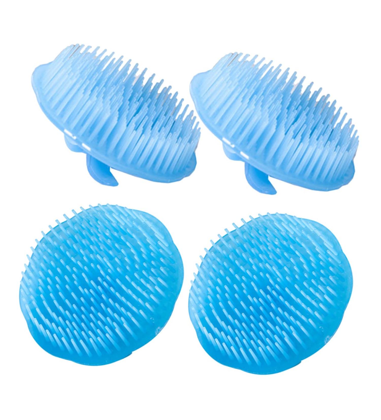 Hoement 4-Piece Massage Shampoo Brush Set | Scalp Massager for Deep Cleaning & Relaxation | Hair Washing Essentials - Buy Online on GoSupps.com