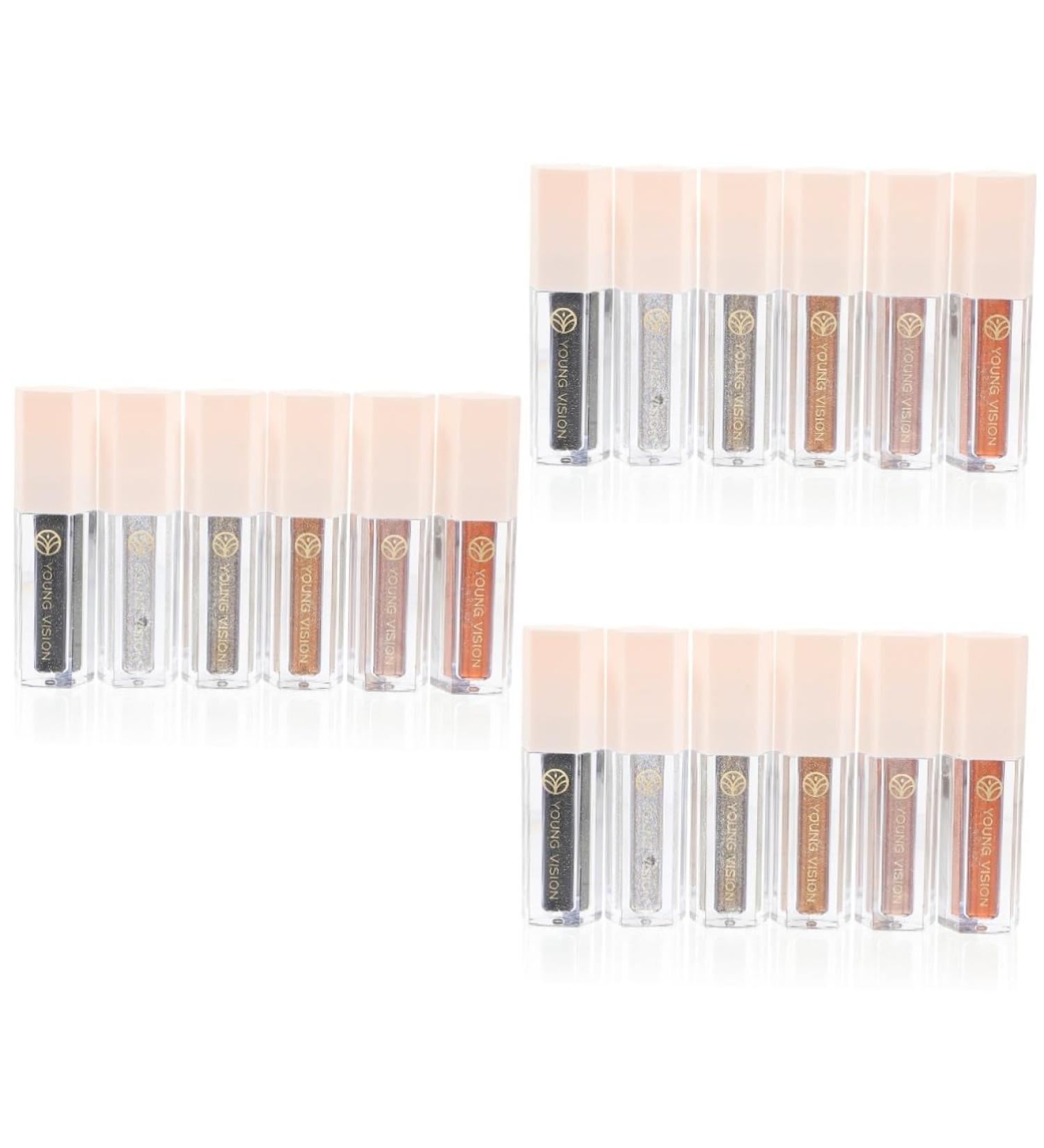 Healvian 18 Pcs Eye Shadow Set Korean Glitter Eyeshadow Glow Accessories Liquid Glitter Eyeshadow Highlighter - Buy Online on GoSupps.com