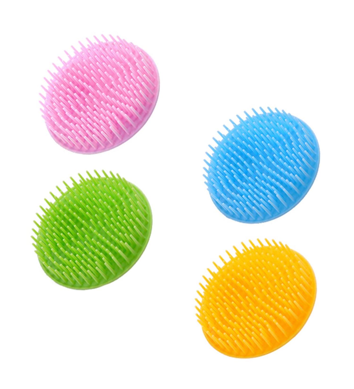 Magiclulu 4-Piece Silicone Scalp Massage Set | Head Massage Devices for Men & Women | Scalp Peeling & Shampoo Brush - Buy Online on GoSupps.com