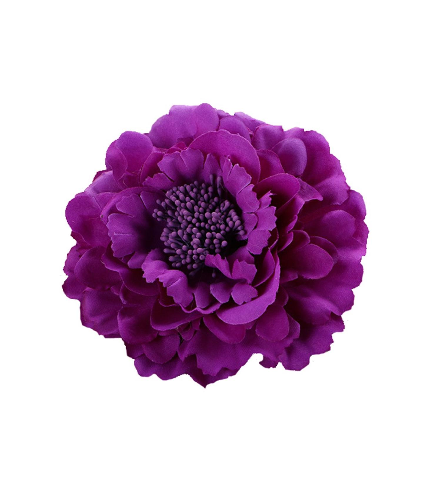 Butterms Multicolor Chiffon Flowers Flower Black Hair Clip Bogen Clip Barrettes Accessories Alligator Clip Girl Headwear Headdress Blower Bow Hairclip (Dark Violet)