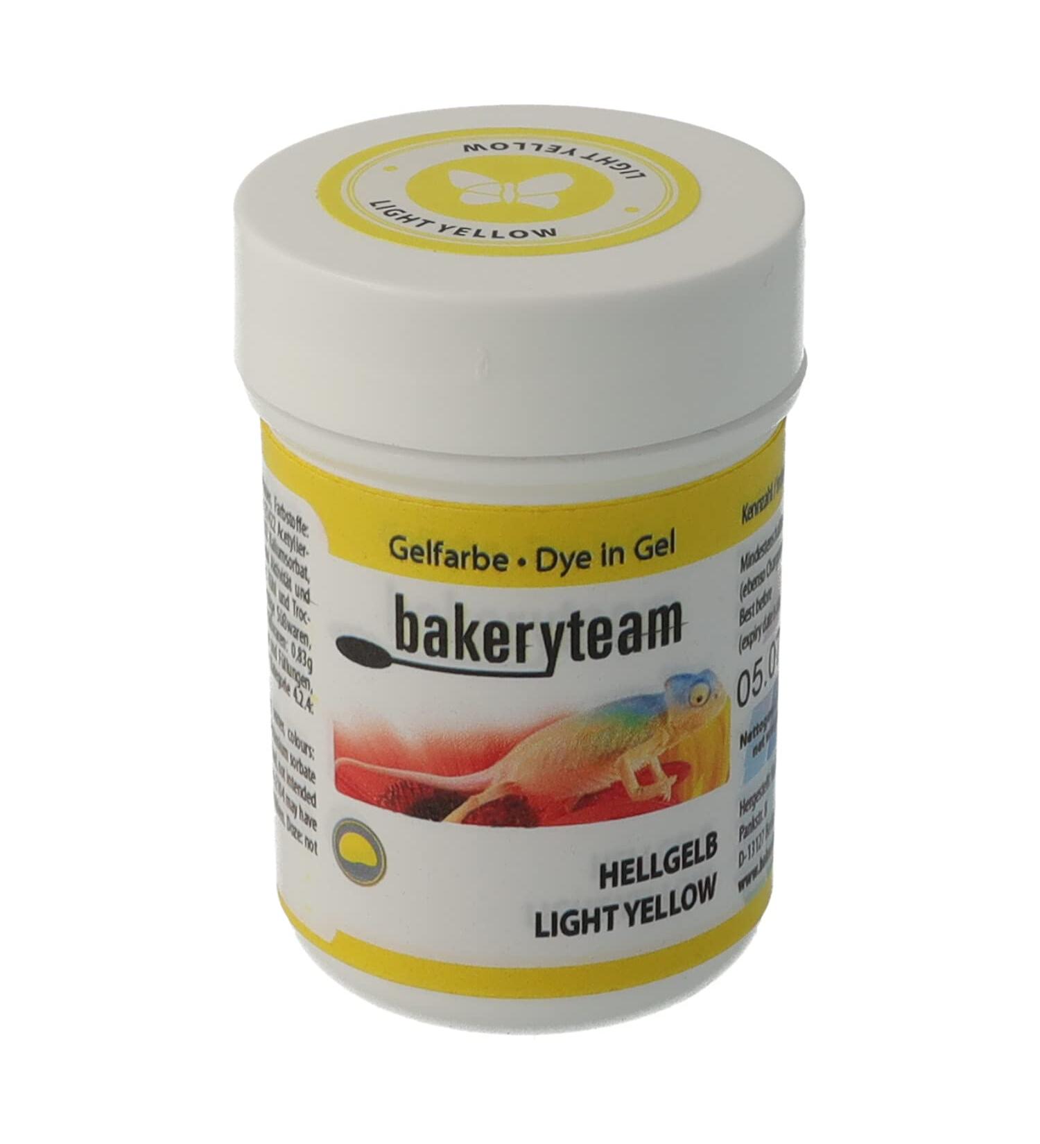 bakeryteam Food Coloring Icing Color Gel Color Light Yellow 35 g