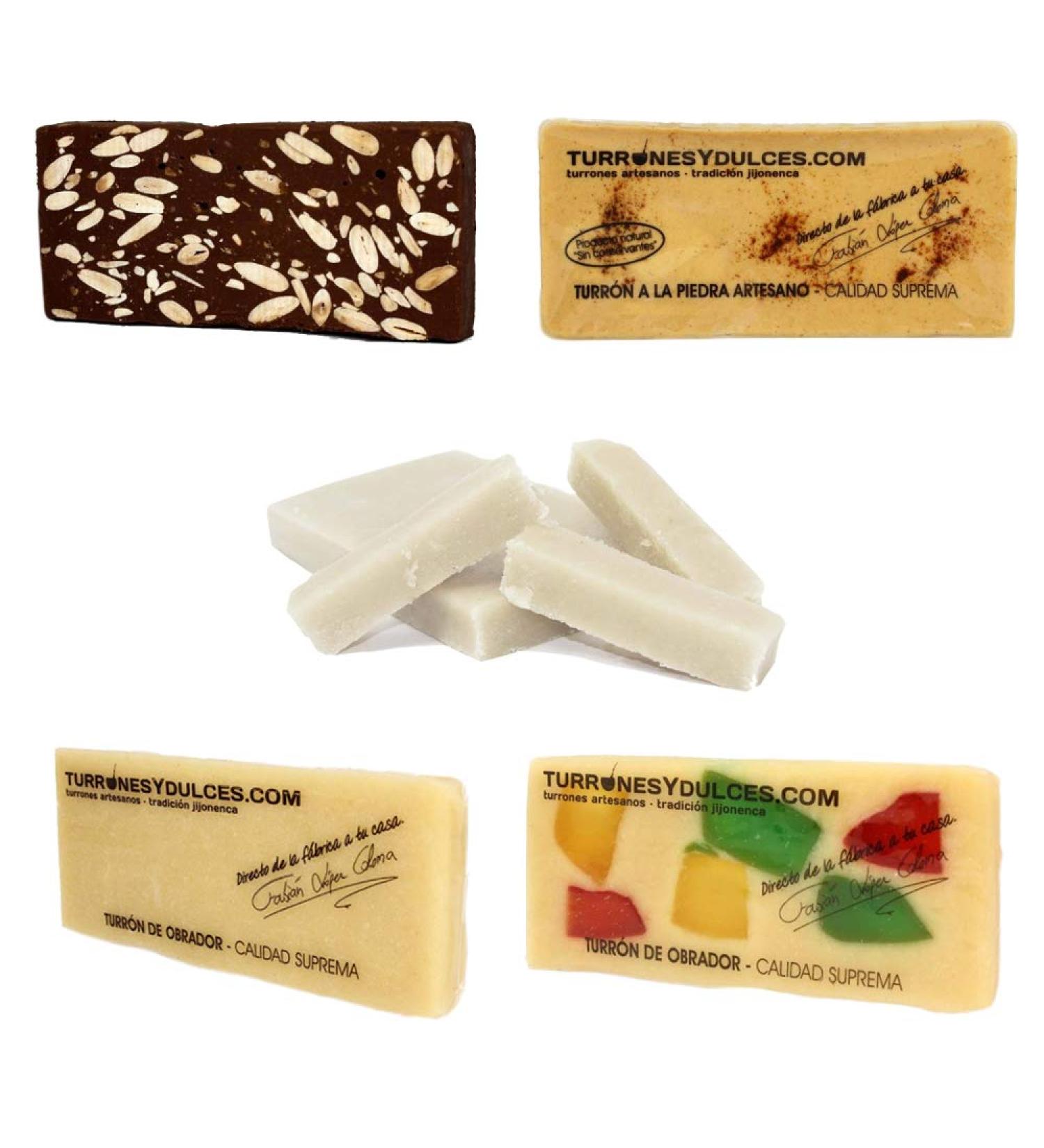 Lot de 5 Turrons pour les v g taliens. Sans gluten (turron espagnol touron nougat) - Buy Online on GoSupps.com