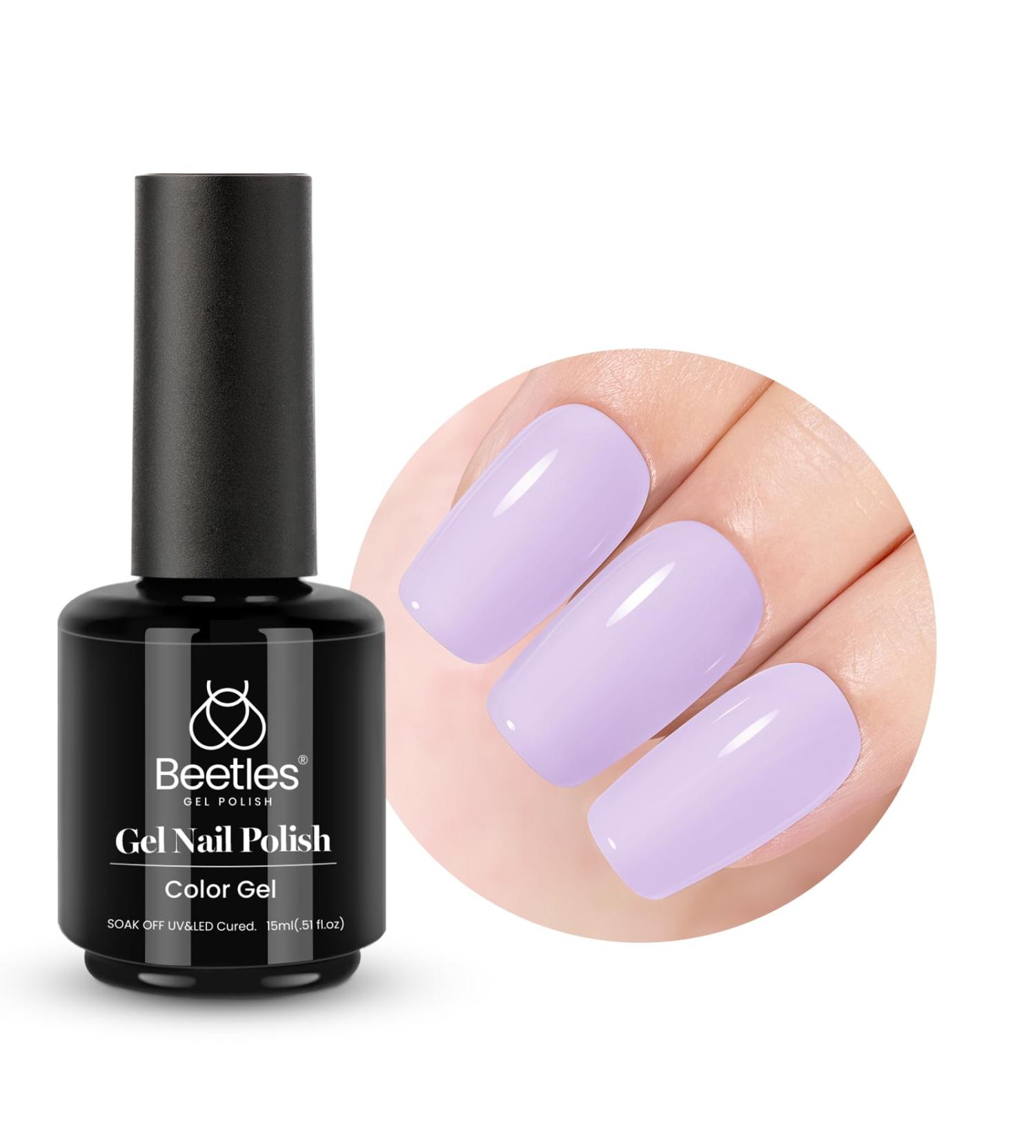 Beetles Gel Polish 15mL Taro Purple | Soft Lavender DIY Nail Art | Soak Off UV LED Manicure - 1 Pcs - Buy Online on GoSupps.com