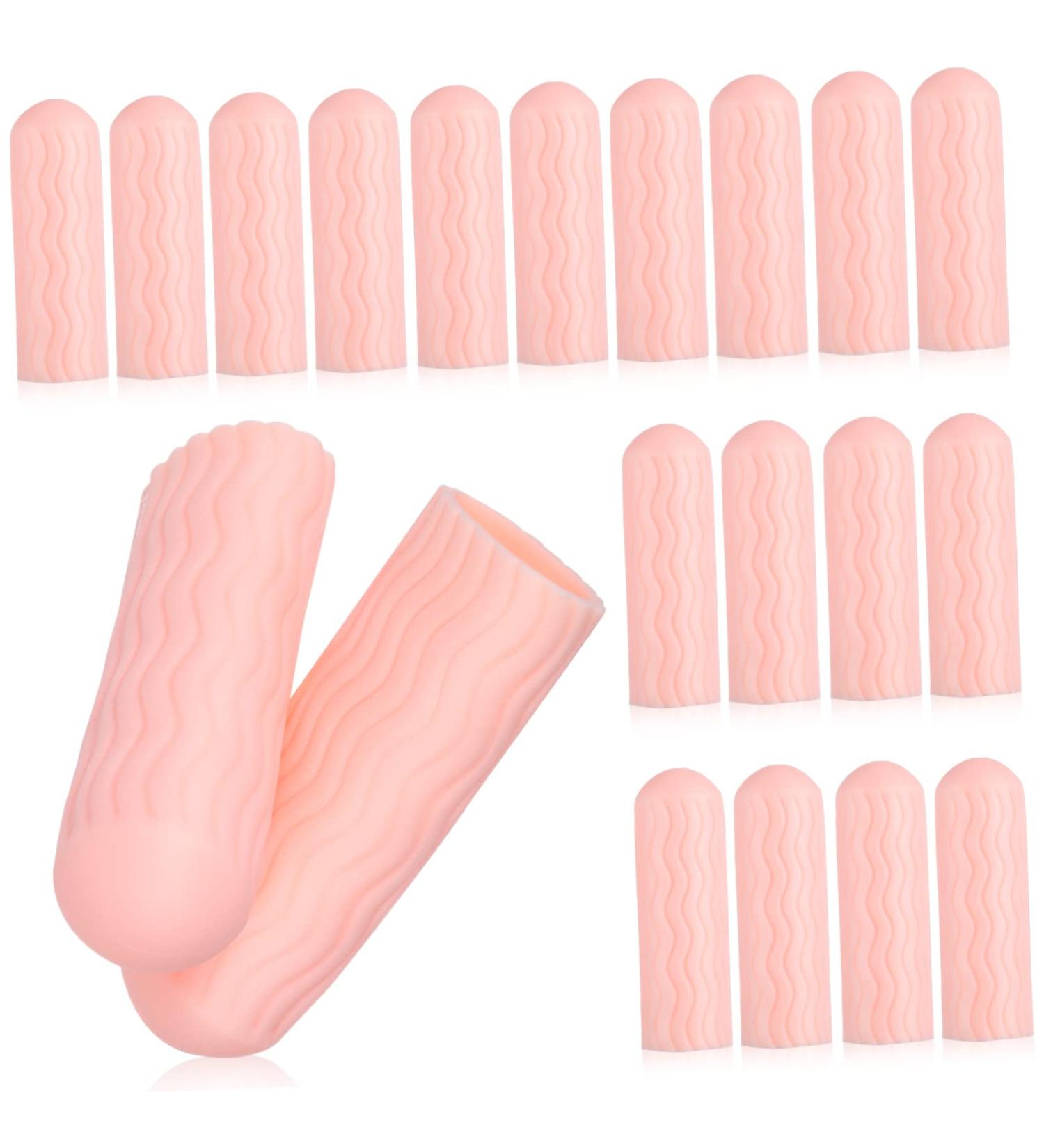 Buy Hemoton Finger Protection Gel Silicone Sleeves - Food Safe Finger Protectors for Men & Women | 10 Pairs - Best for Kitchen & Crafts - Buy Online on GoSupps.com