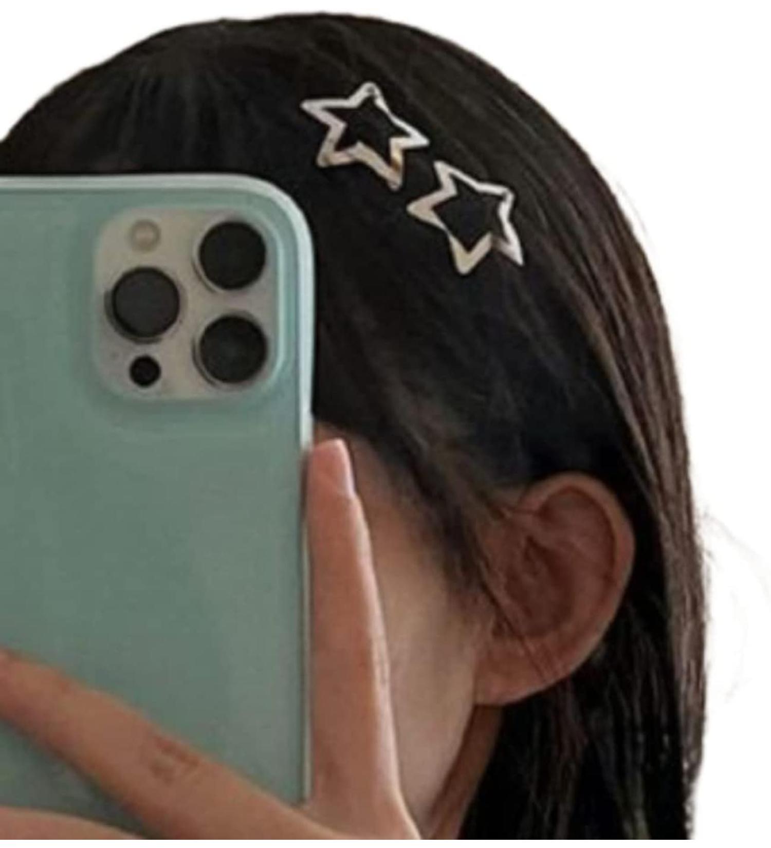 20 Pieces Star Hair Clips Silver Star Shaped Metal Snap Clips for Hair Barrettes Hairpins for Women Girls Egirls Hair Accessories - Buy Online on GoSupps.com