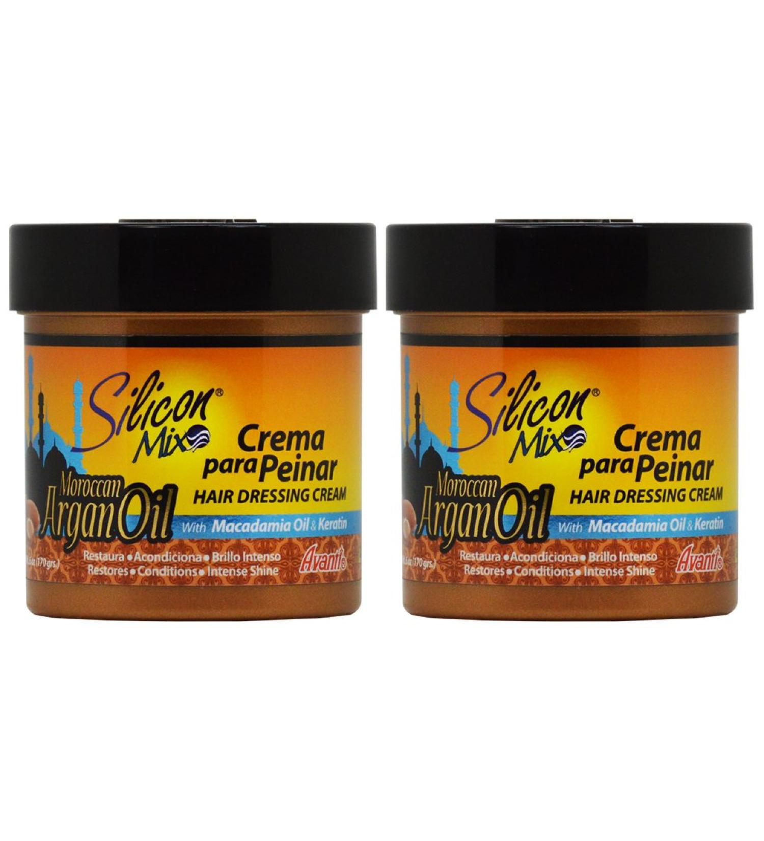Silicon Mix Moroccan Argan Oil Hair Dressing Cream 6oz "Pack of 2"