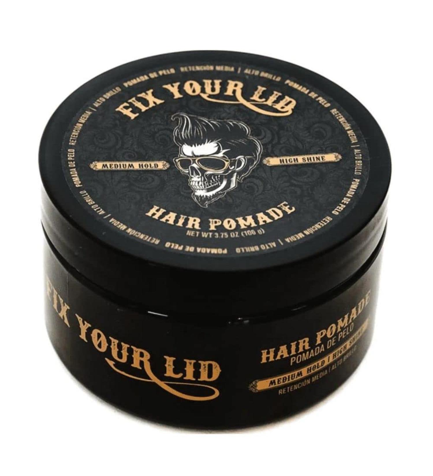 Fix Your Lid Men's Pomade 3.75 oz - Water Based Medium Hold with High Shine - Buy Online on GoSupps.com