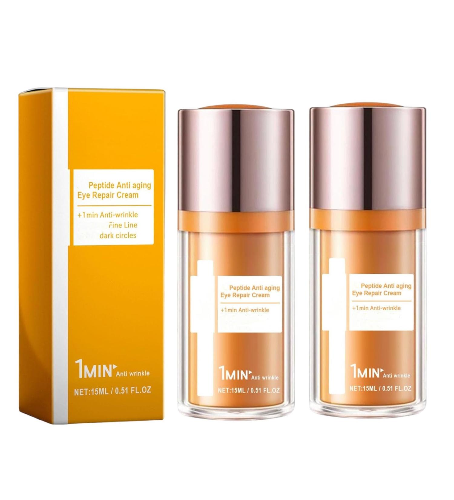 JIAOY 5D Peptide AntiWrinkle Eye Cream 5D Peptide AntiAging Eye Cream Instant Eye Firming Firming Cream for Lifting Sagging Skin Eye Gel for Dark Circles 2 Pack Treatment - Buy Online on GoSupps.com