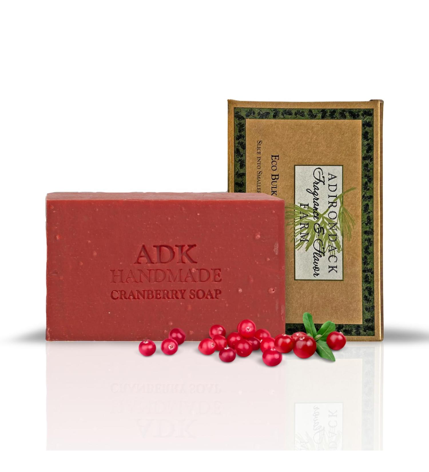 Buy ADK Natural Cranberry Rose Soap Bar - Handmade Organic Vegan Olive Oil Soap for Moisturizing Oily & Sensitive Skin - 16 oz - Buy Online on GoSupps.com