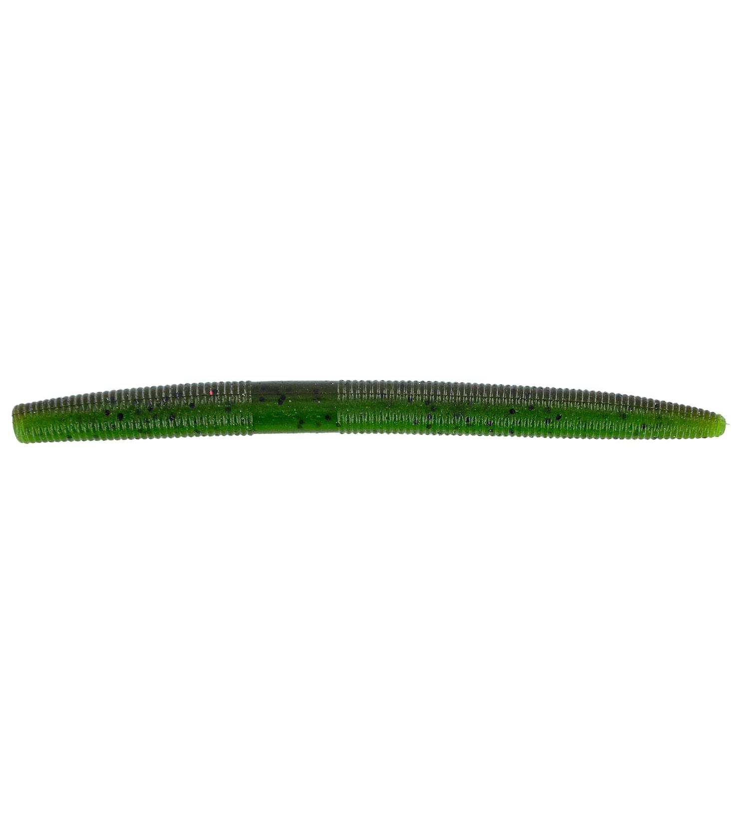 Yamamoto 5" Senko Soft Plastic Worm Bass Fishing Stick Bait Lures 10 Pack Green Pumpkin/Watermelon