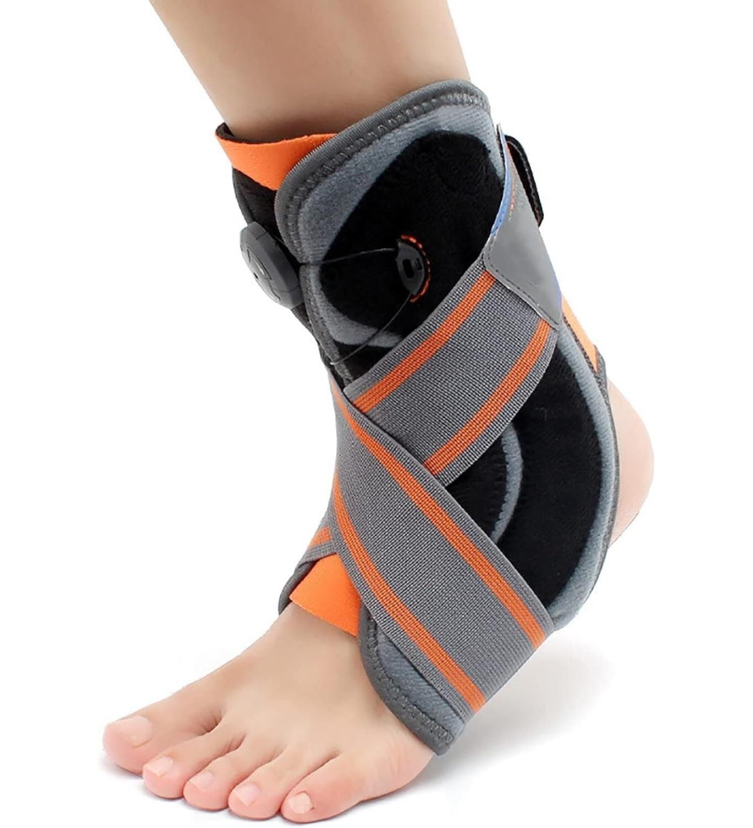 Adjustable Compression Sport Ankle Brace - Breathable Support for Running Basketball Injury Recovery & Sprains - Buy Online on GoSupps.com