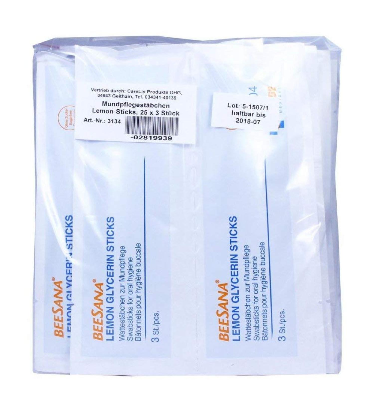 Mouth care sticks Lemon Sticks 25x3 st