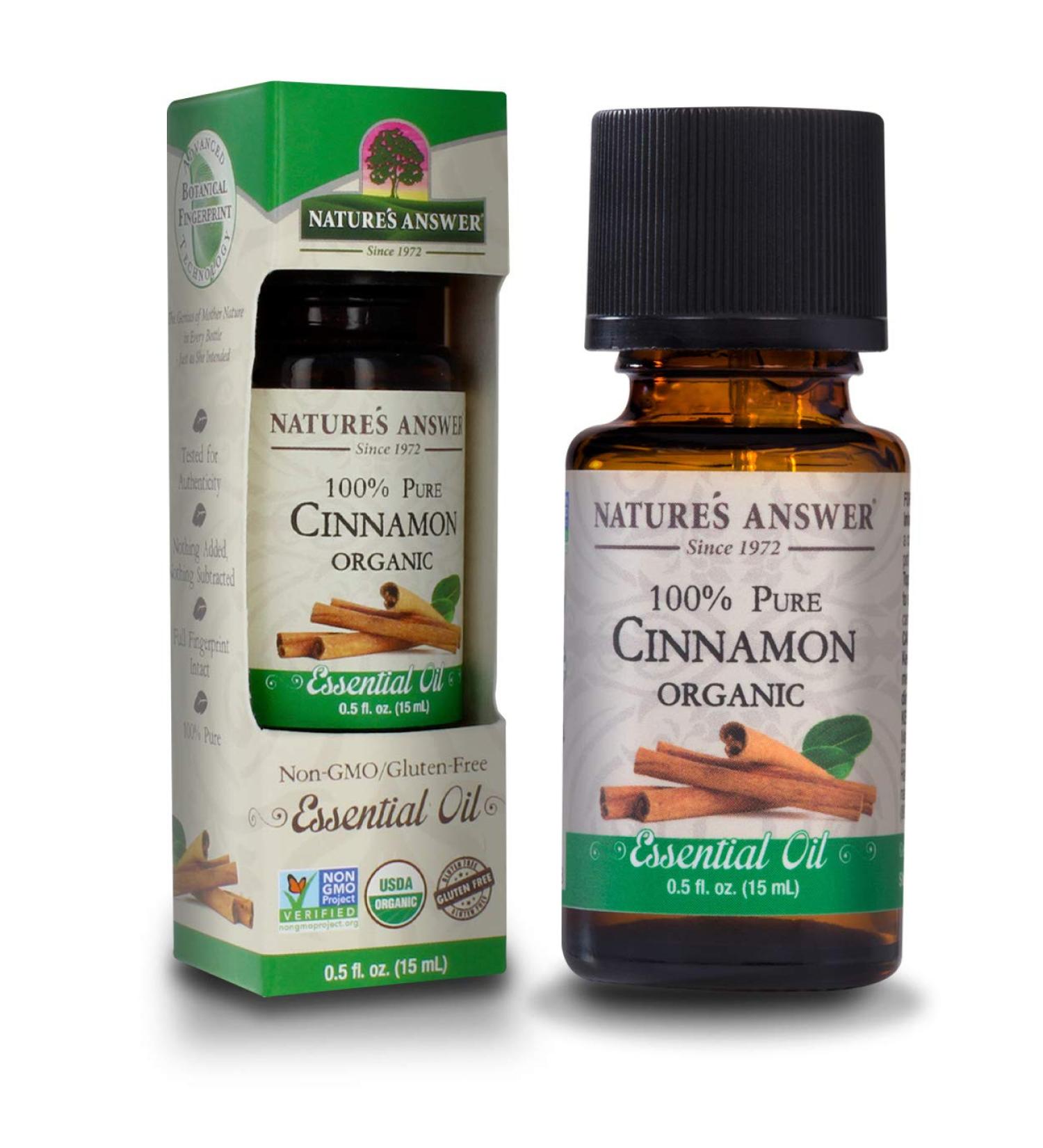 USDA Organic Cinnamon Essential Oil - 100% Pure Aromatherapy Oil for Diffuser | 0.5 fl oz (15ml) | Made in USA - Buy Online on GoSupps.com
