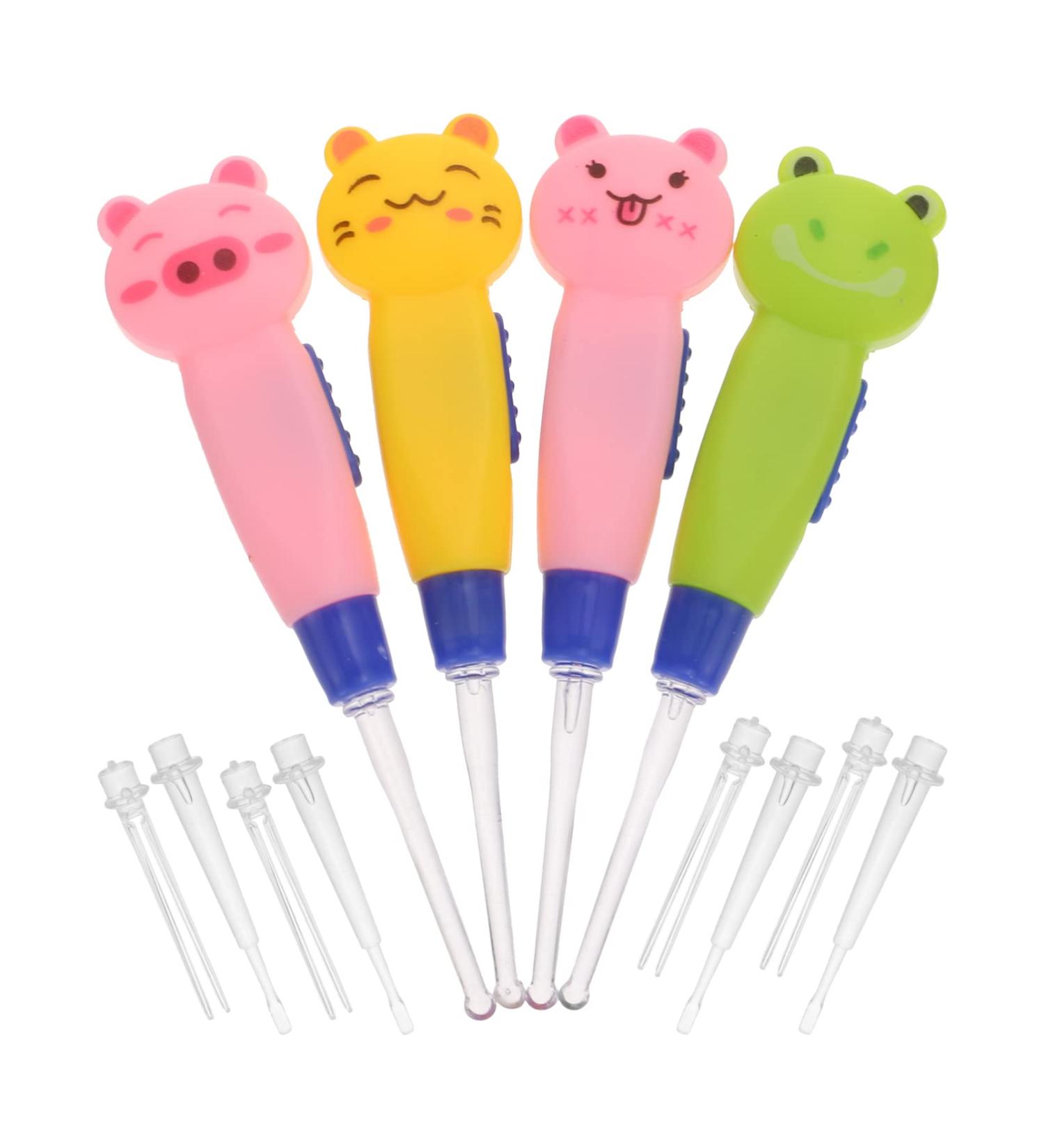 SECFOU Cartoon Visual Earwax Pick with LED Light - Safe Ear Cleaning Tool for Adults - Buy Online on GoSupps.com