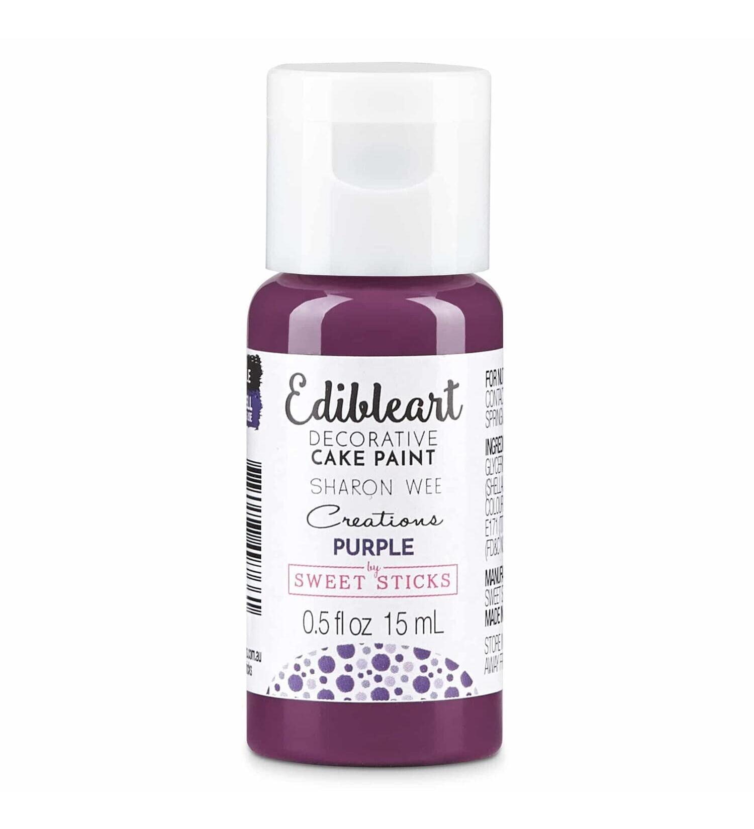 Sweet Sticks Matt Edible Art Paint 15ml Purple Gold Purple