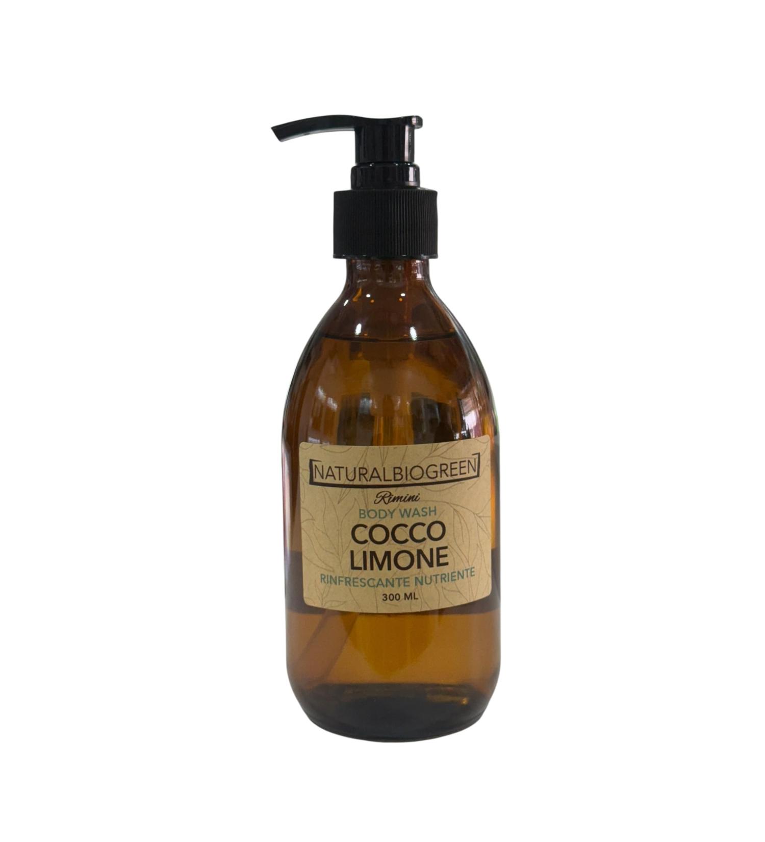 Naturalbiogreen Scented shower gel coconut and lemon refreshingly caring 300 ml